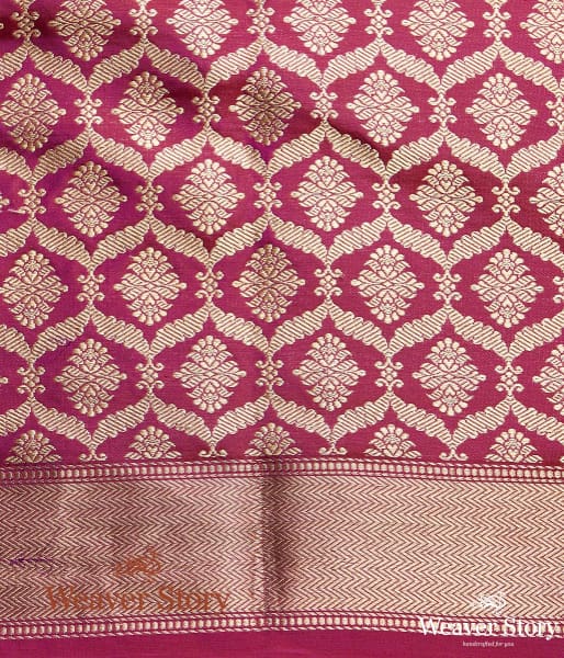 Handwoven Purple Kadhwa Jangla Saree
