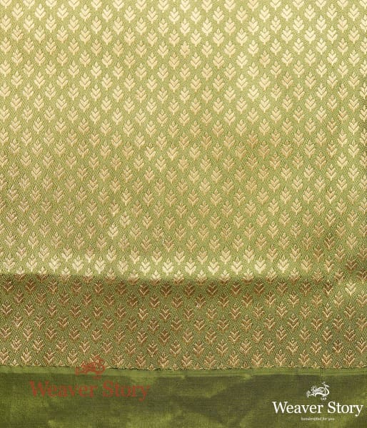 Handwoven Mustard Pashmina Saree