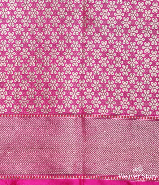 Handwoven Light Blue Kadhwa Boota with Orange Border