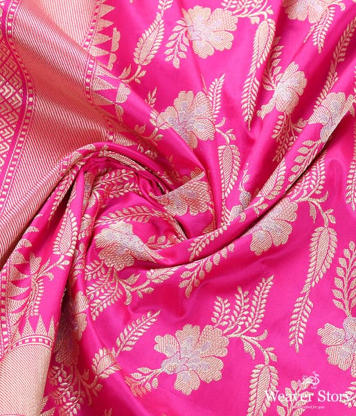 Handwoven Pink Kadhwa Jangla Dupatta
