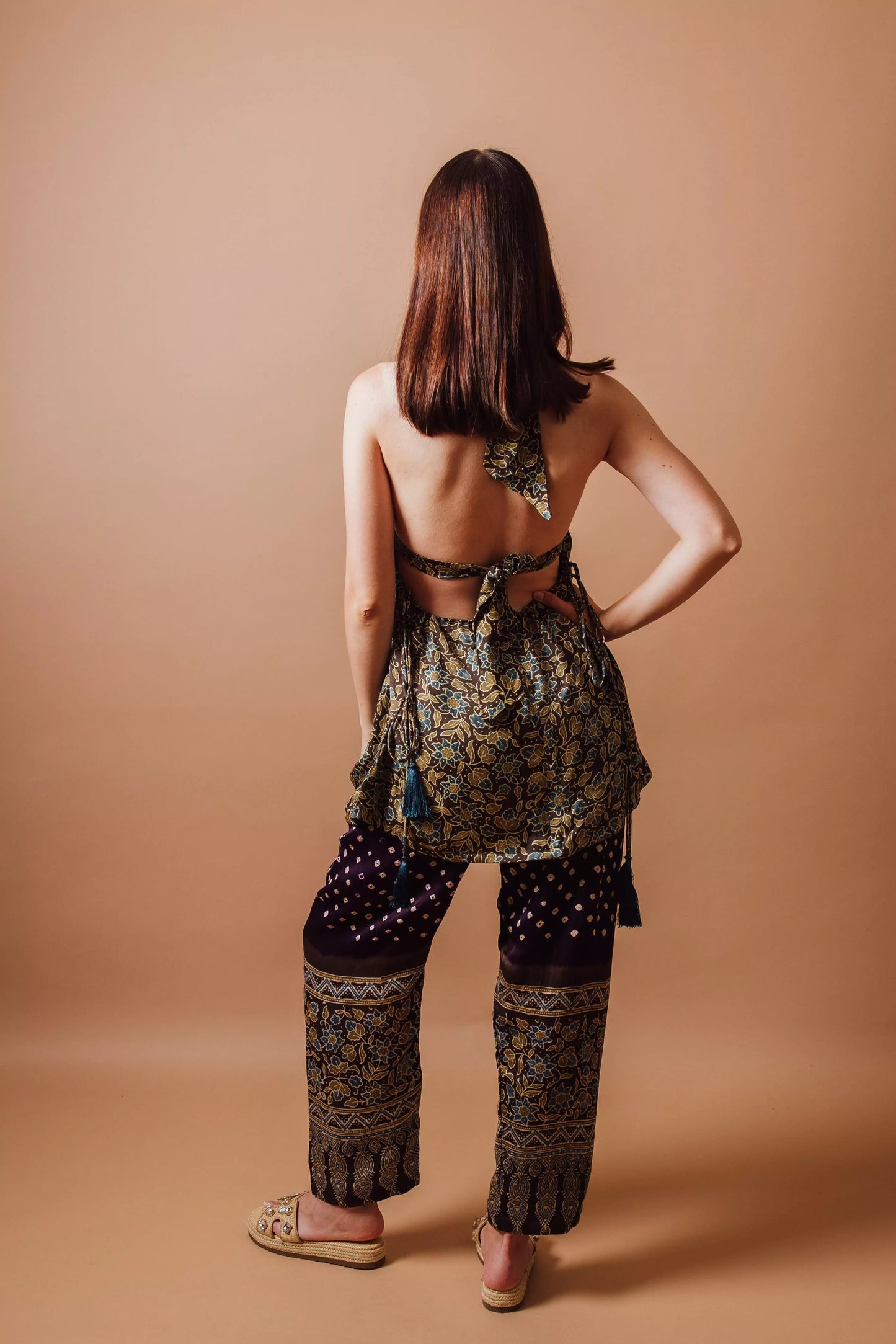 Paula Co-Ord Set with Hand-Blocked Ajrakh Print