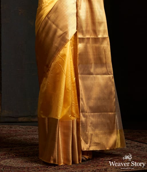 Lemon Yellow Big Zari Border