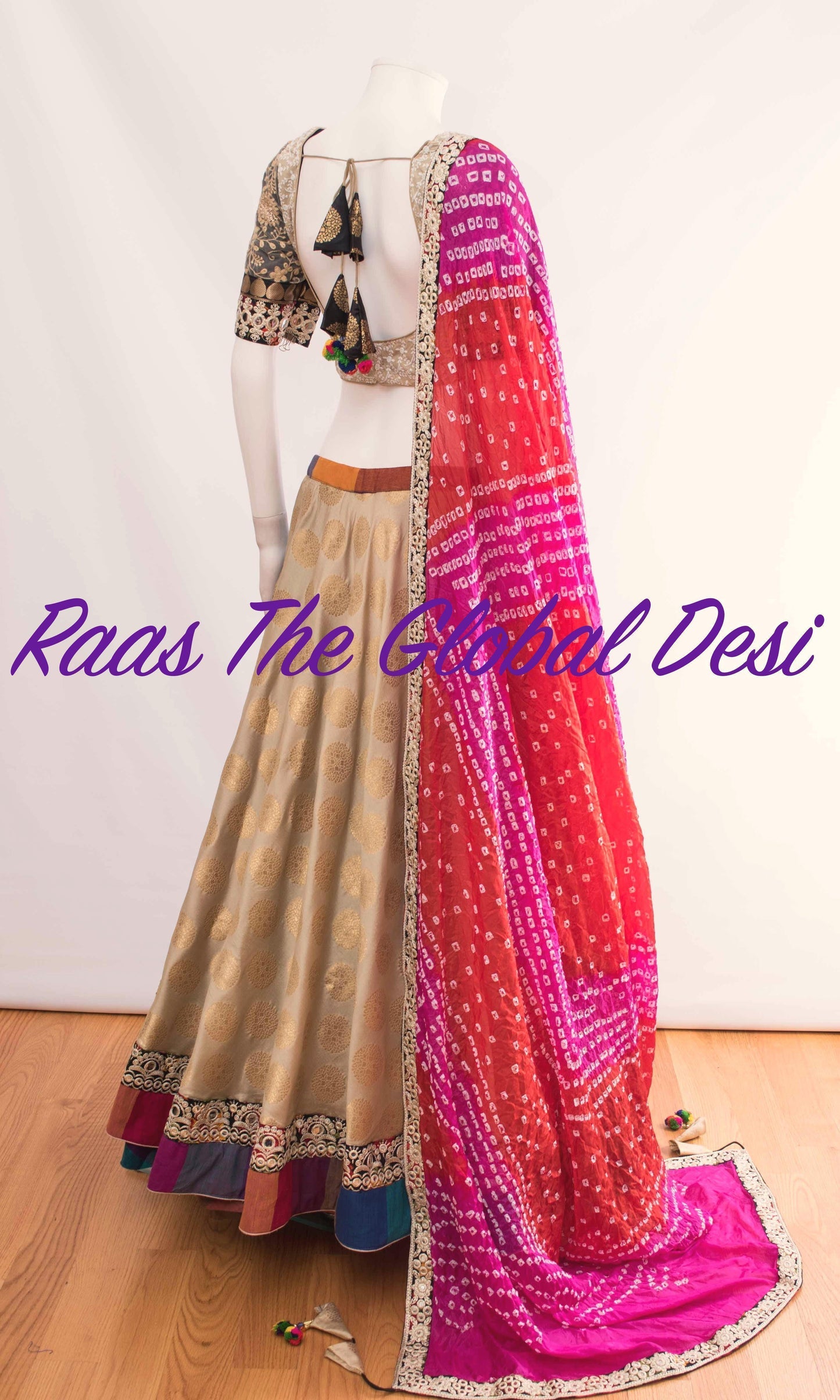 Eulalie Tan Chaniya Choli with Embroidery