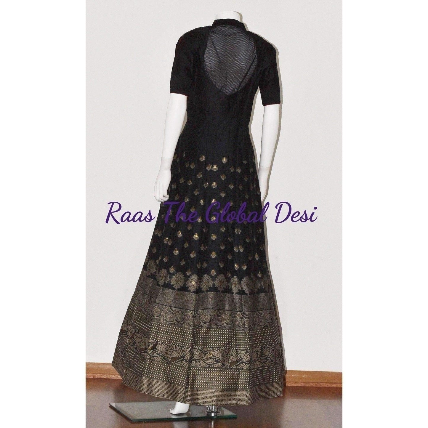 Black Gown with Complementing Drape