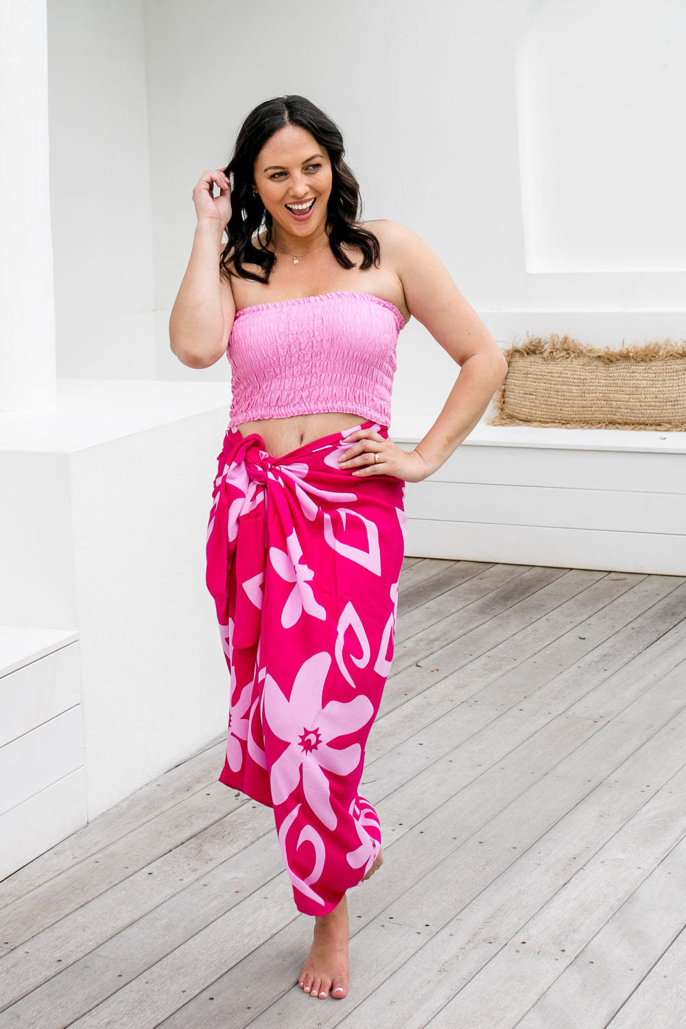 Floral Sarong - Pink