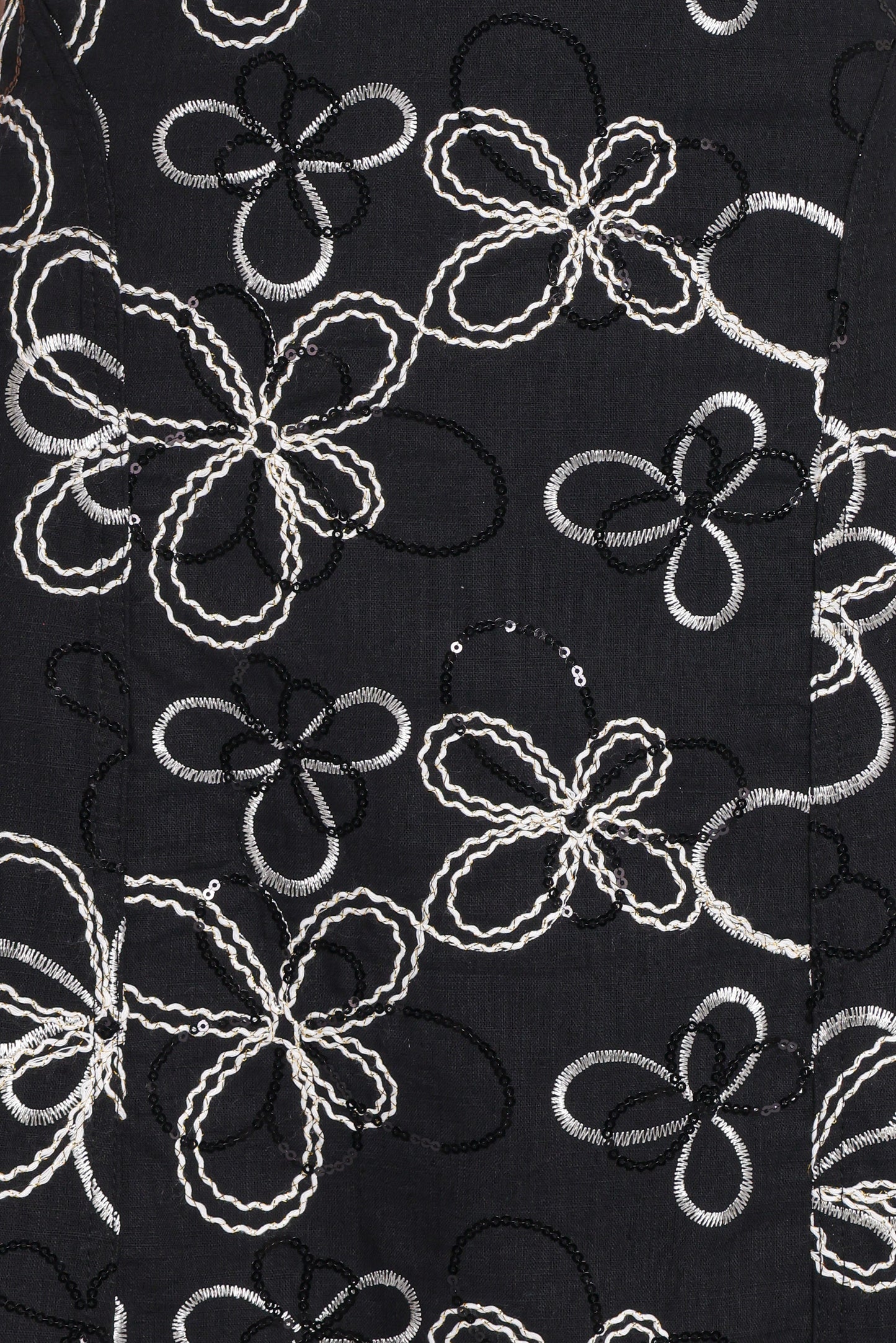 Loven Midi Dress - Black/White