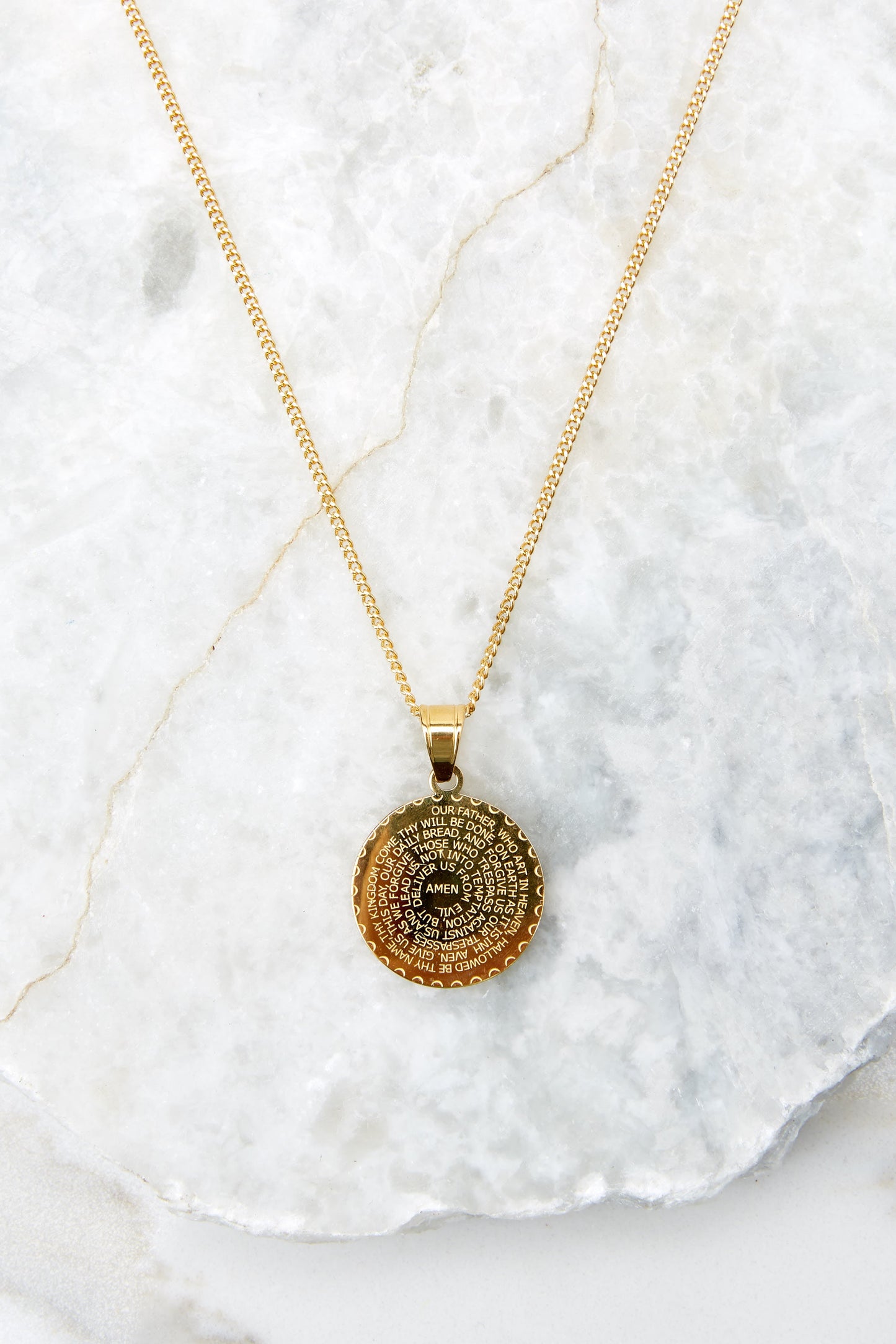 Prayer Warrior Gold Necklace