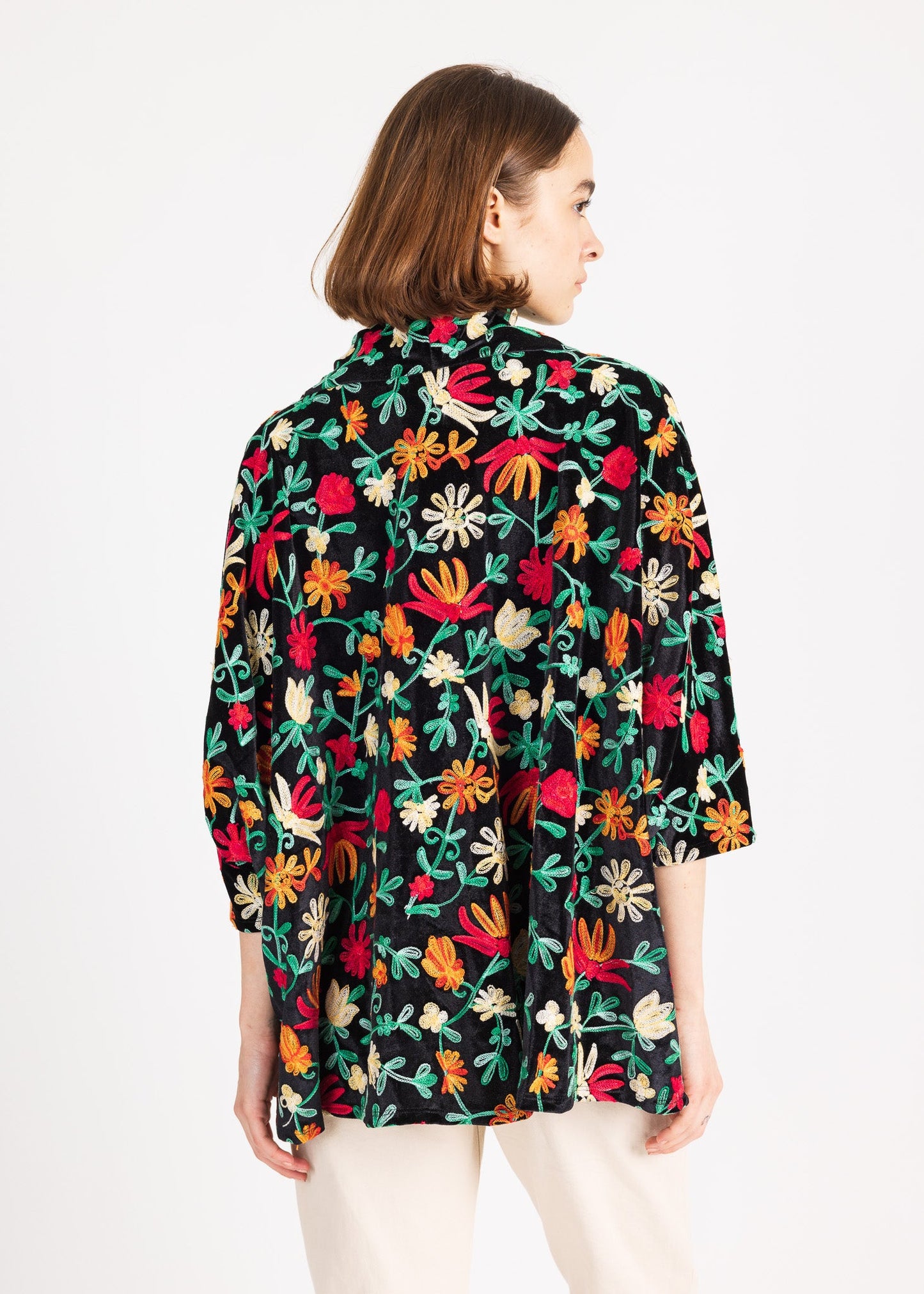 SEATTLE SWEATER velvet embroidered 0823