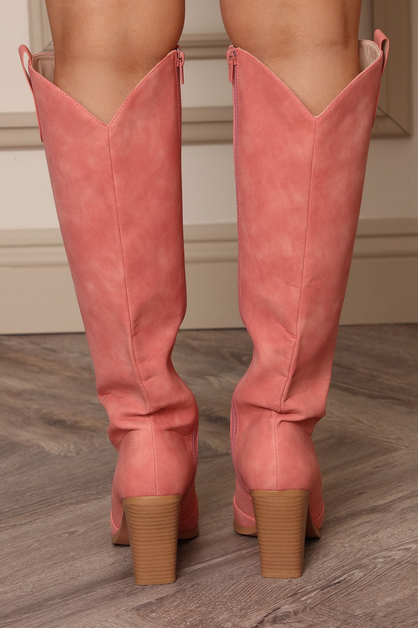 Know The Meaning Cowboy Boots - Pink