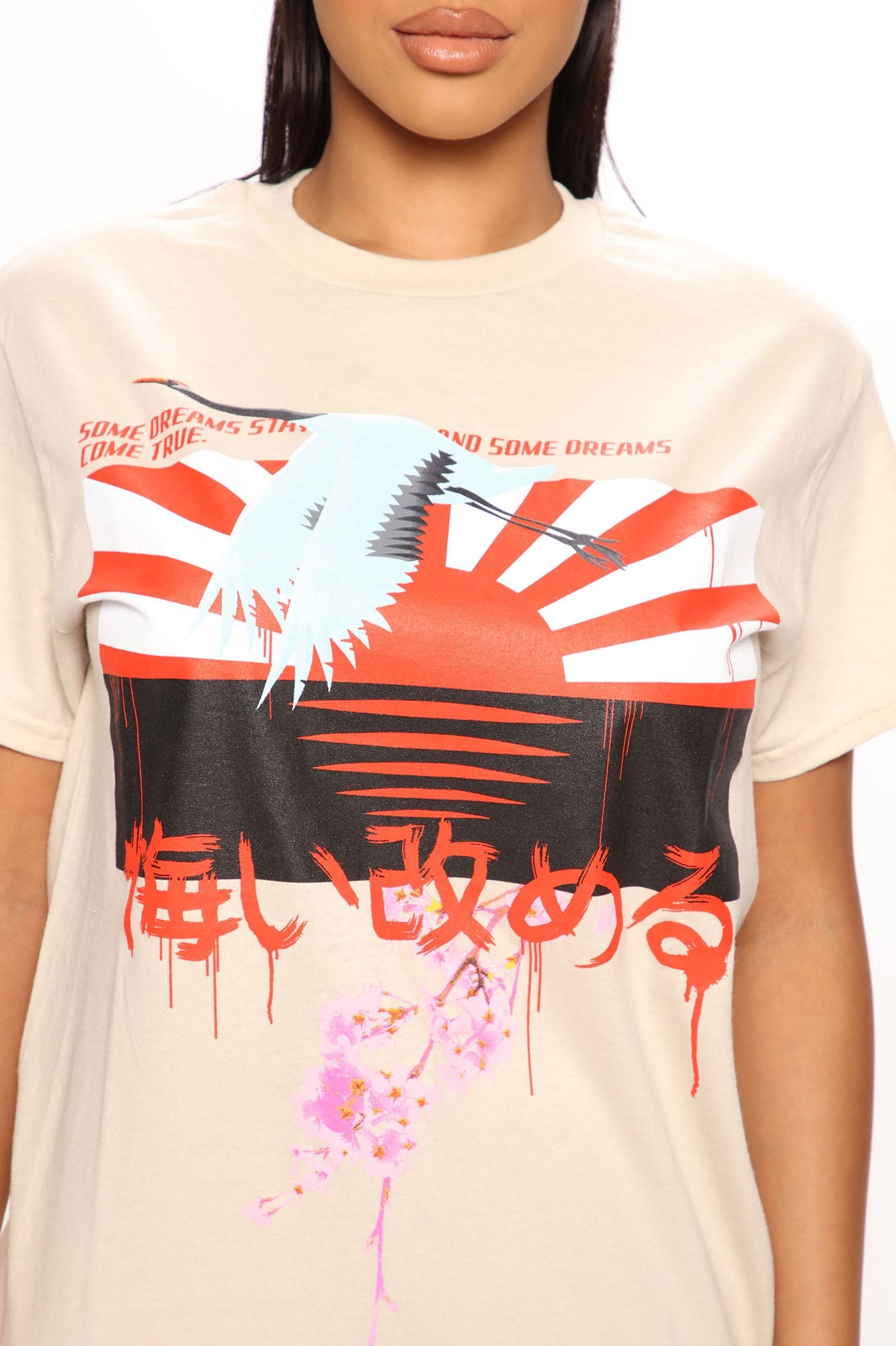 Midnight Sunrise Graphic T-Shirt - Sand