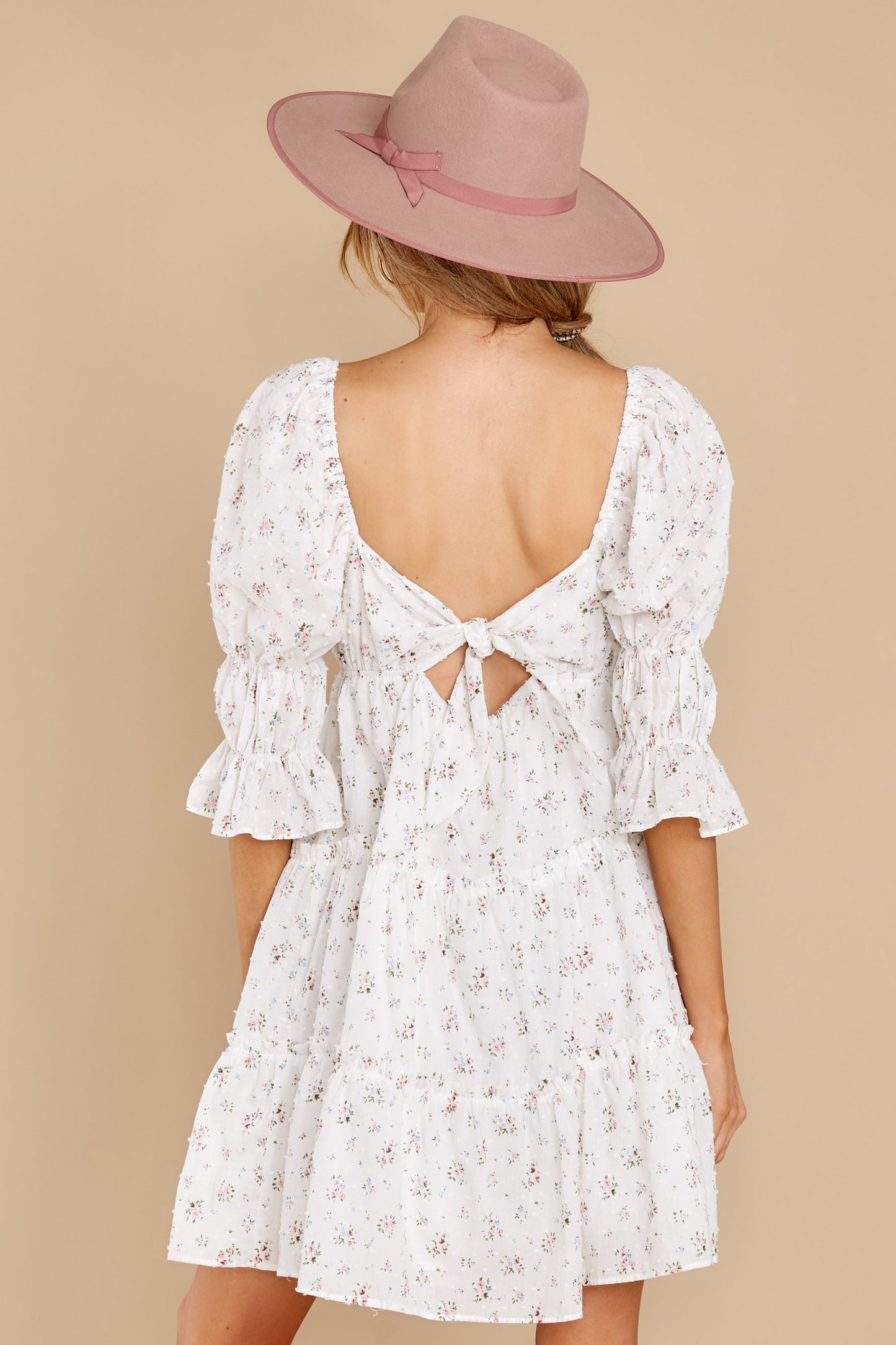 Genuine Smiles White Floral Print Dress