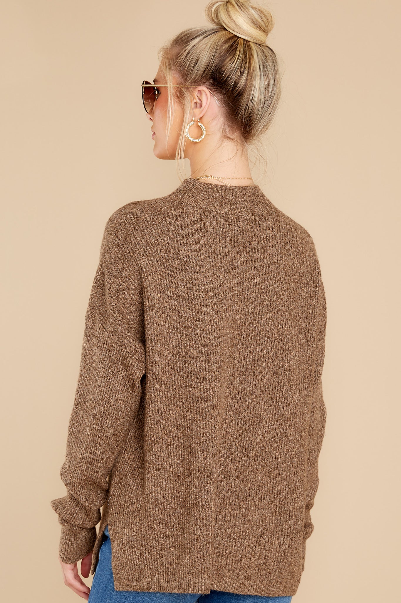 Natalie Brown Melange Sweater