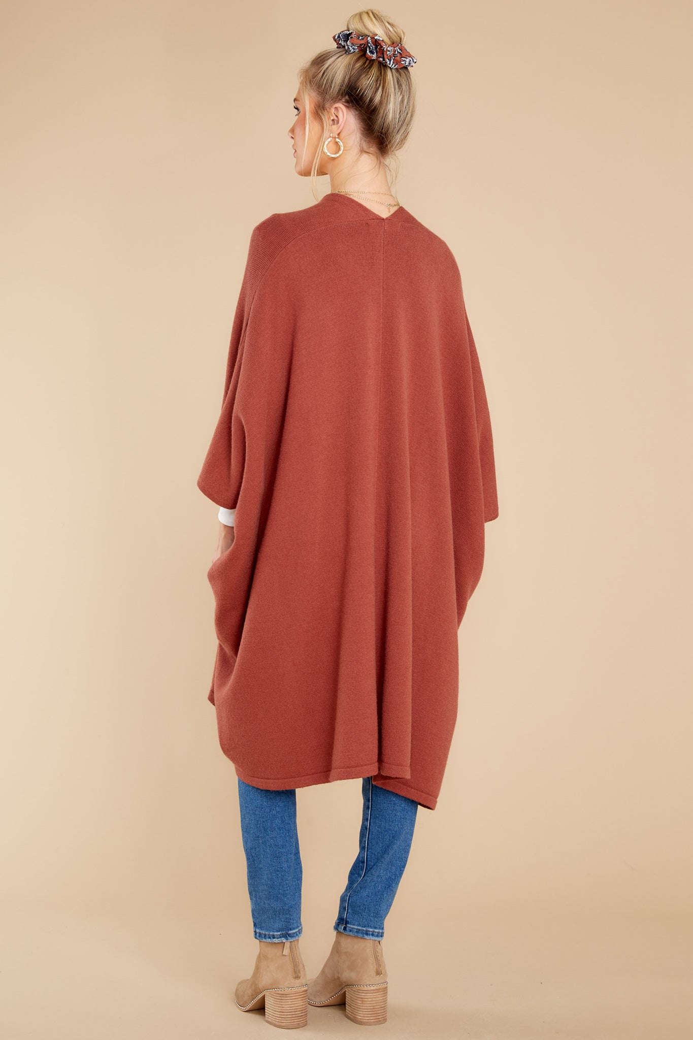 Carefree Days Rust Cardigan