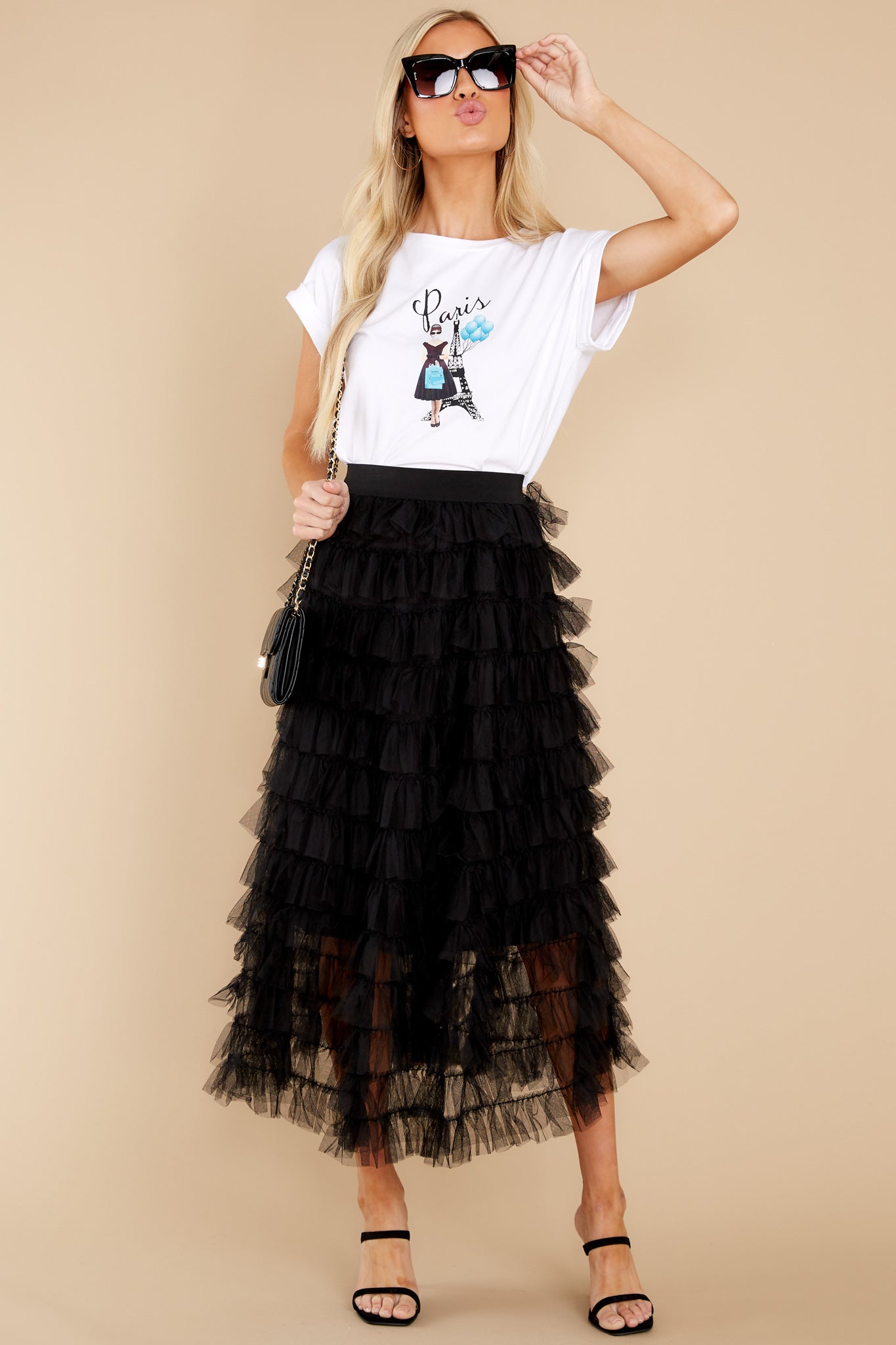 Let's Cha Cha Black Skirt