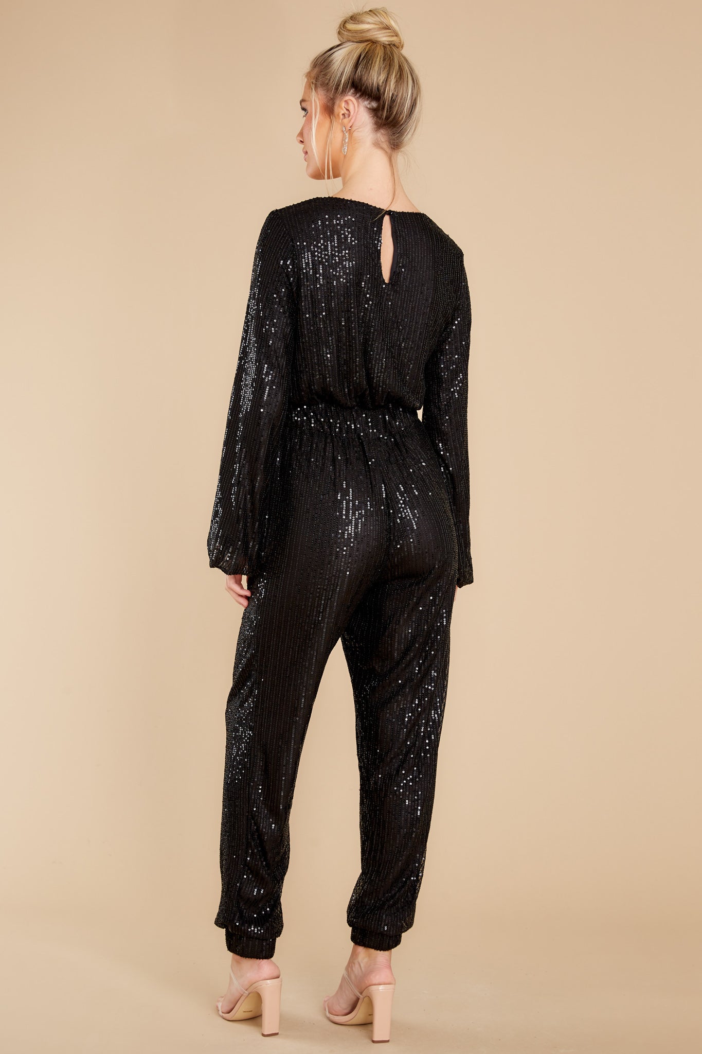 In The Stars Black Sequin Jumpsuit