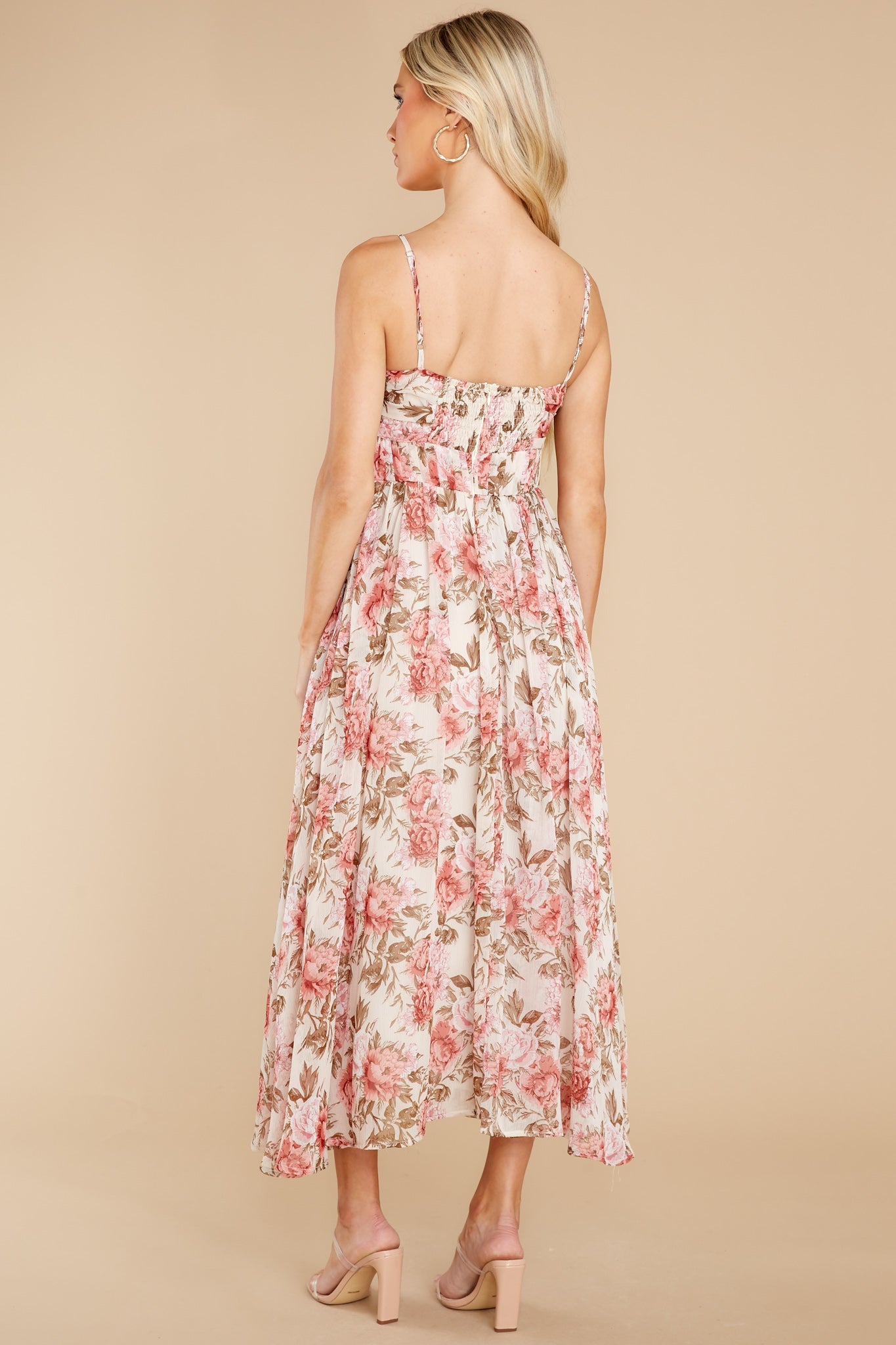 Darling Discovery Pink Floral Print Maxi Dress
