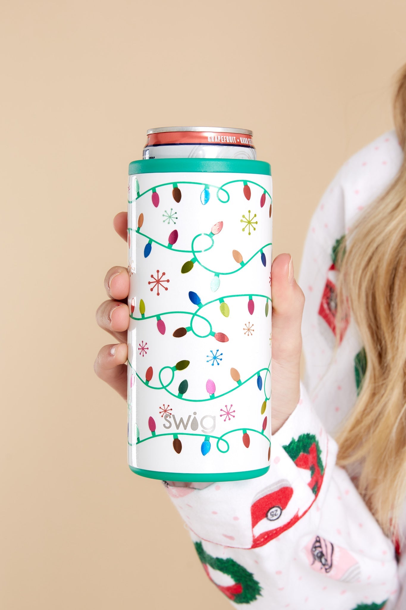 Let It Glow Skinny Can Cooler