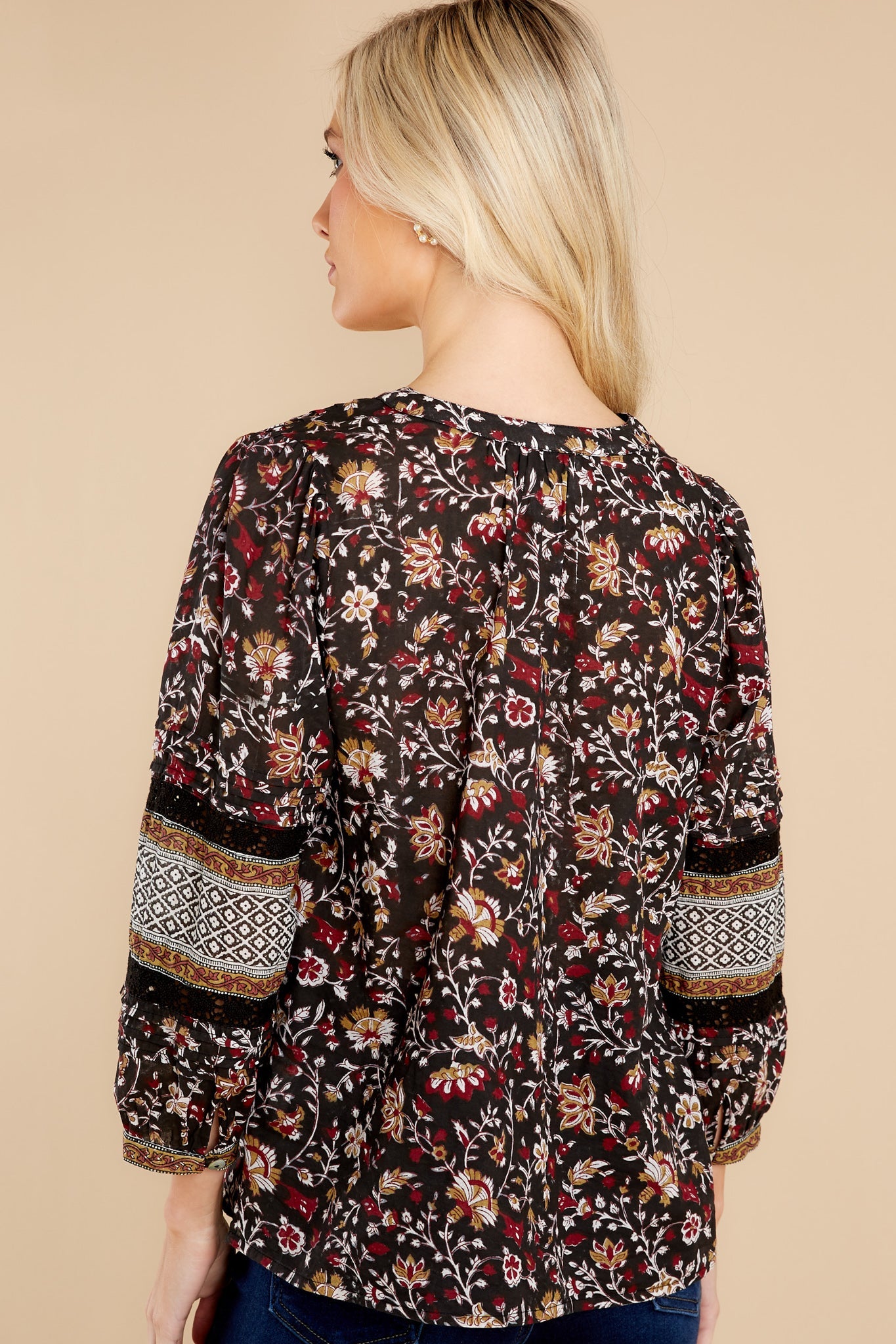 Christy Lolita Block Print Blouse