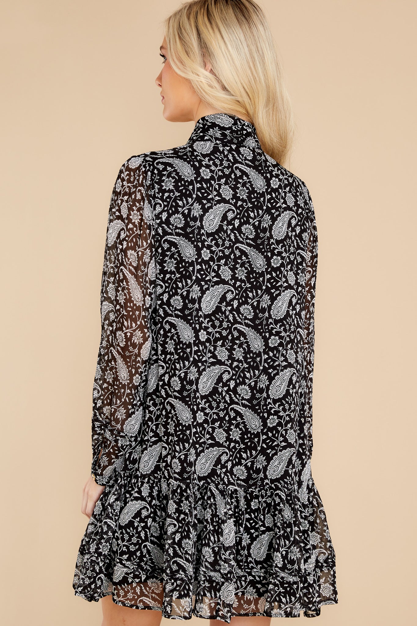 Betz Paisley Floral Print Mini Dress