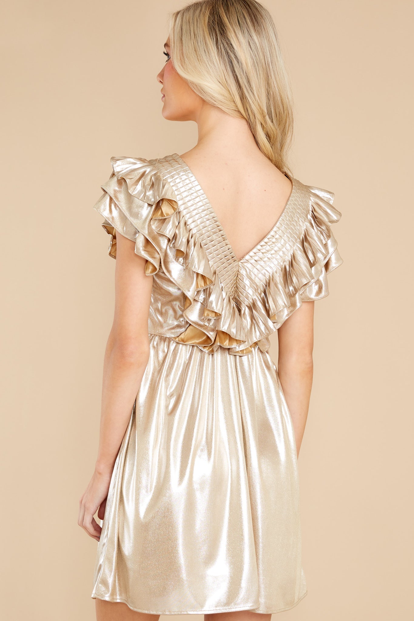 Gleam On Gold Dress