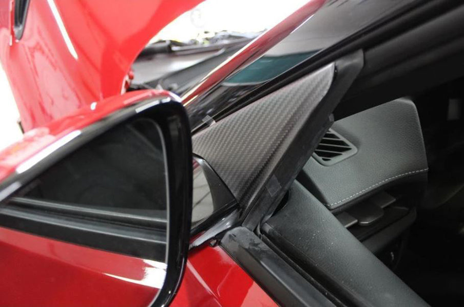 AMS 2020+ Toyota GR Supra Anti-Wind Buffeting Kit - Gloss Carbon (AMS.38.06.0002-1)