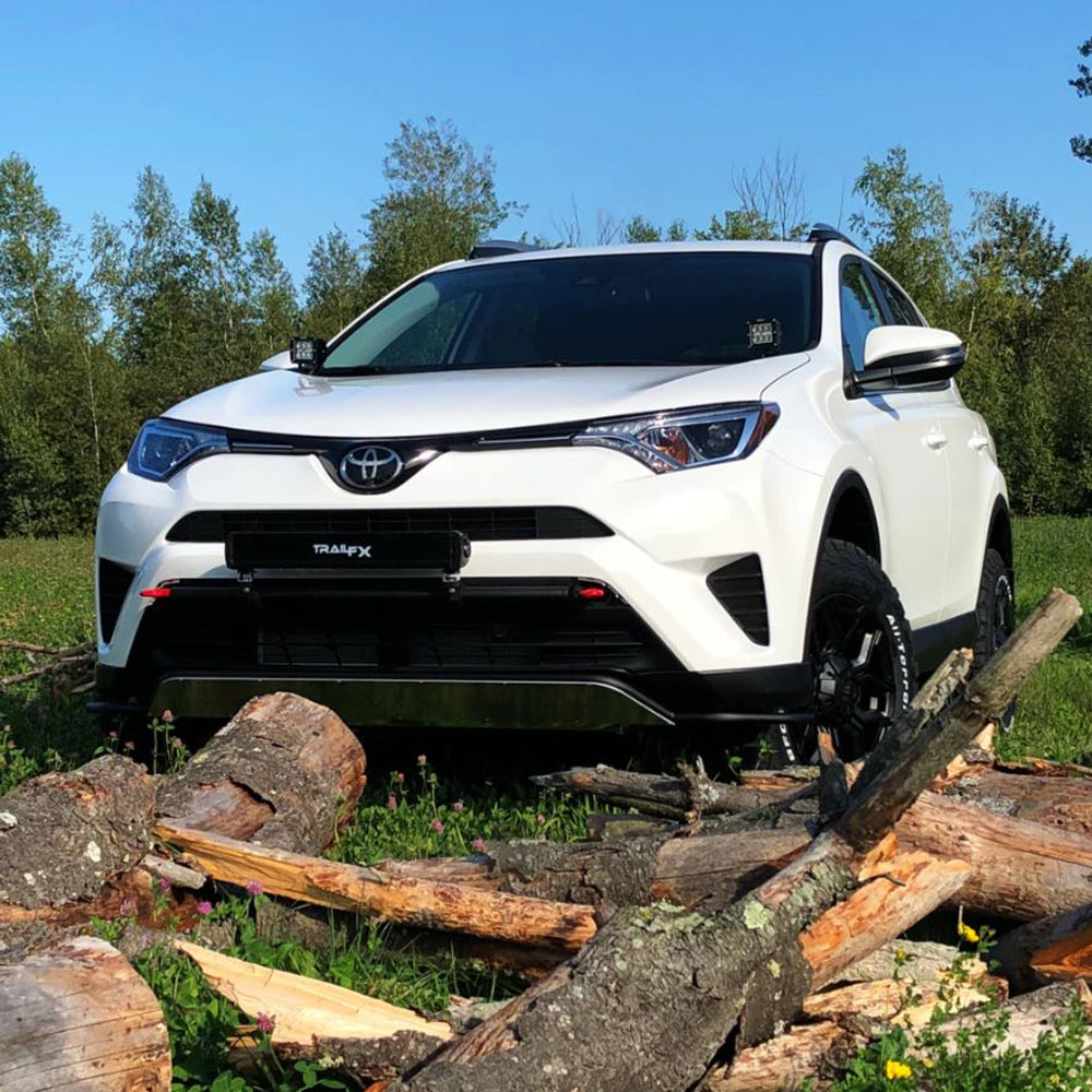 LP Aventure 16-18 Toyota RAV4 Hood Light Brackets - Bare (Pair) (lpaFLP-RAV4-18-HLB)