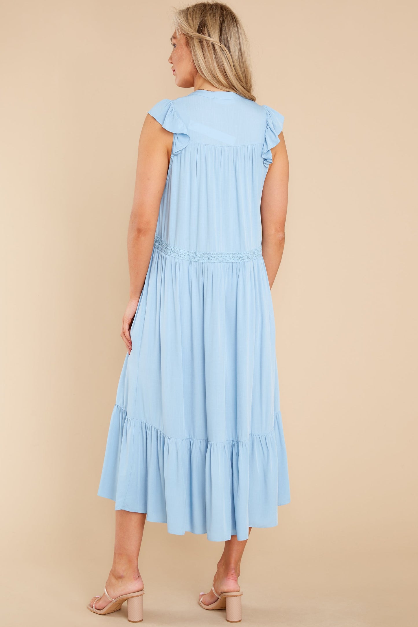No Greater Feeling Light Blue Midi Dress