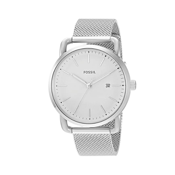 Fossil Women's Commuter Stainless Steel Mesh Casual Quartz Watch