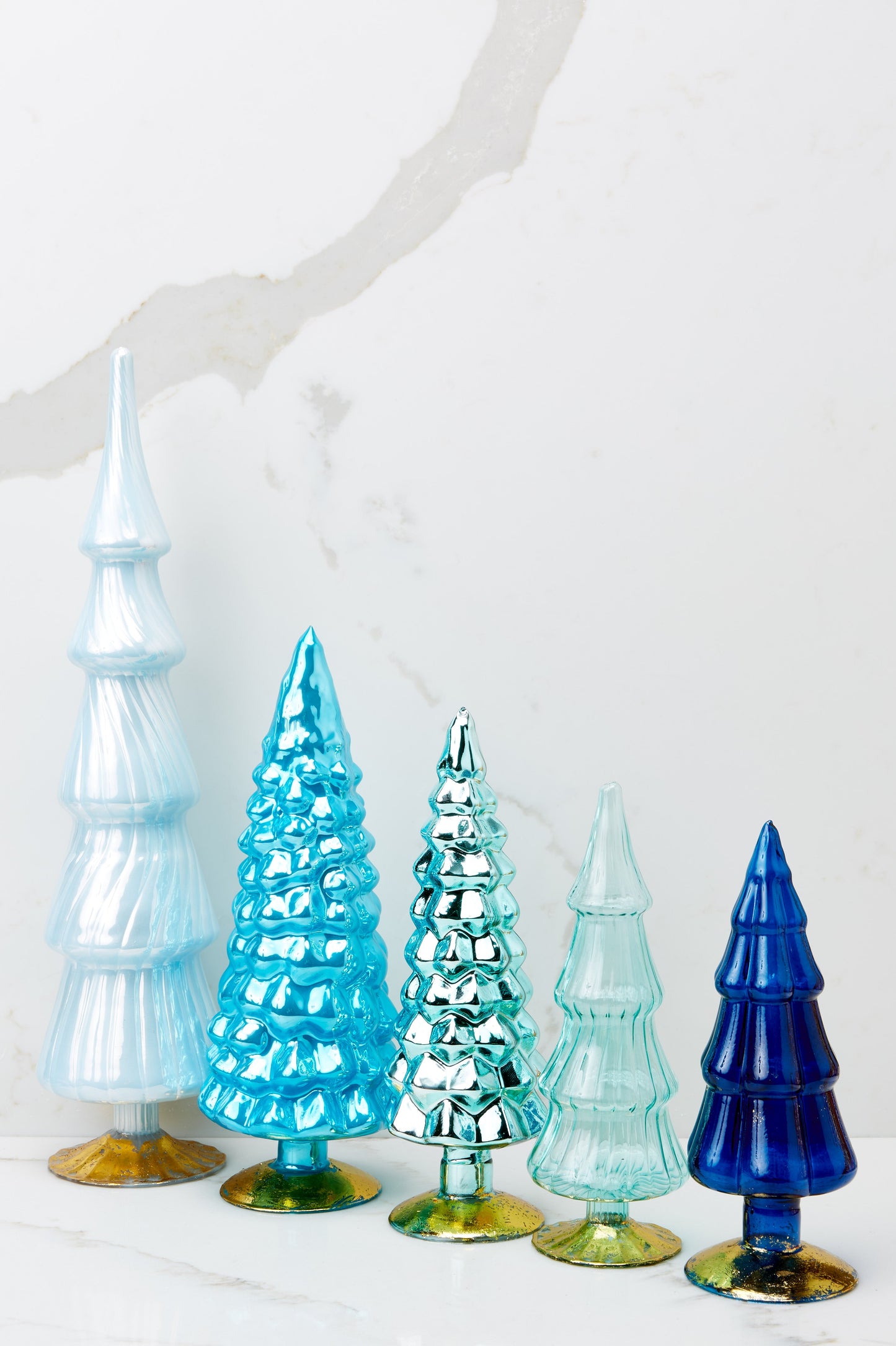Christmas Cheer Blue Tree Decorative Set