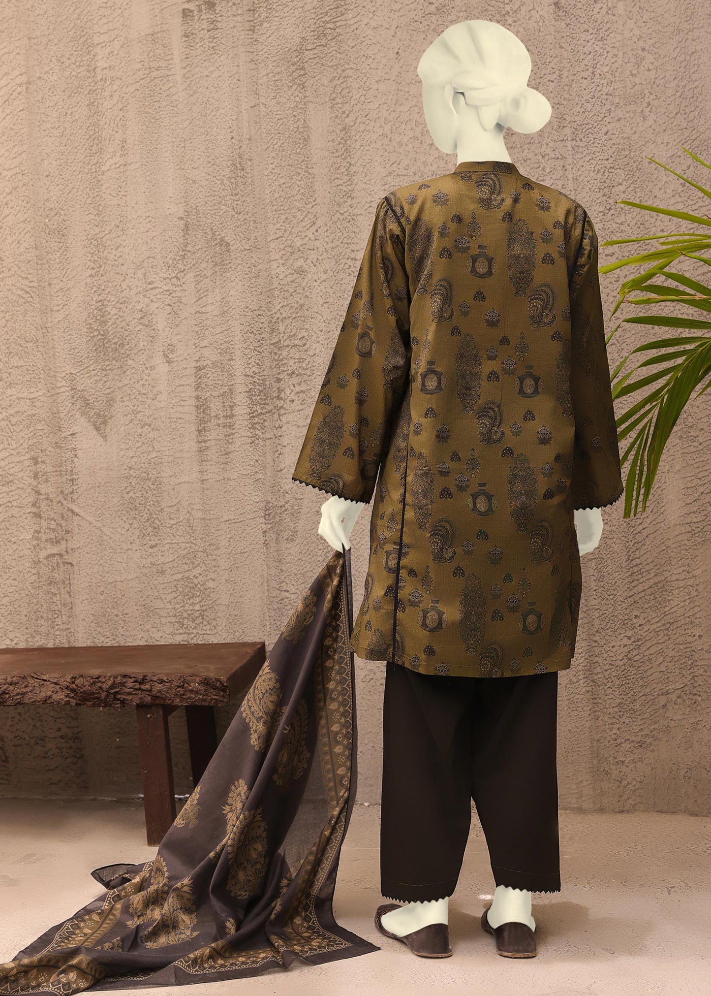 MTJ - MONOCHROME'22 DIYA PRINTED LAWN 3PC UNSTITCHED