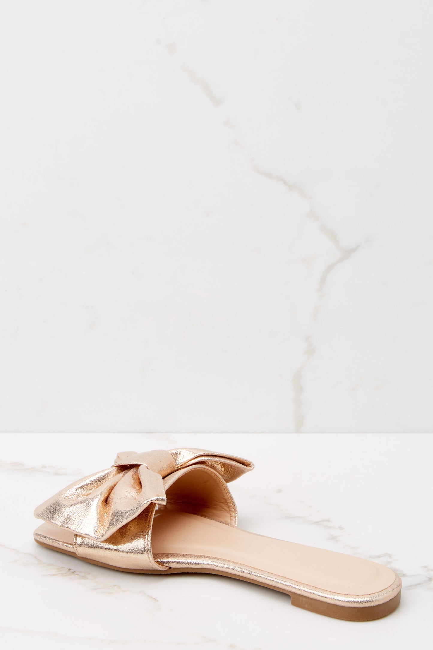 Pretty As A Bow Gold Sandals