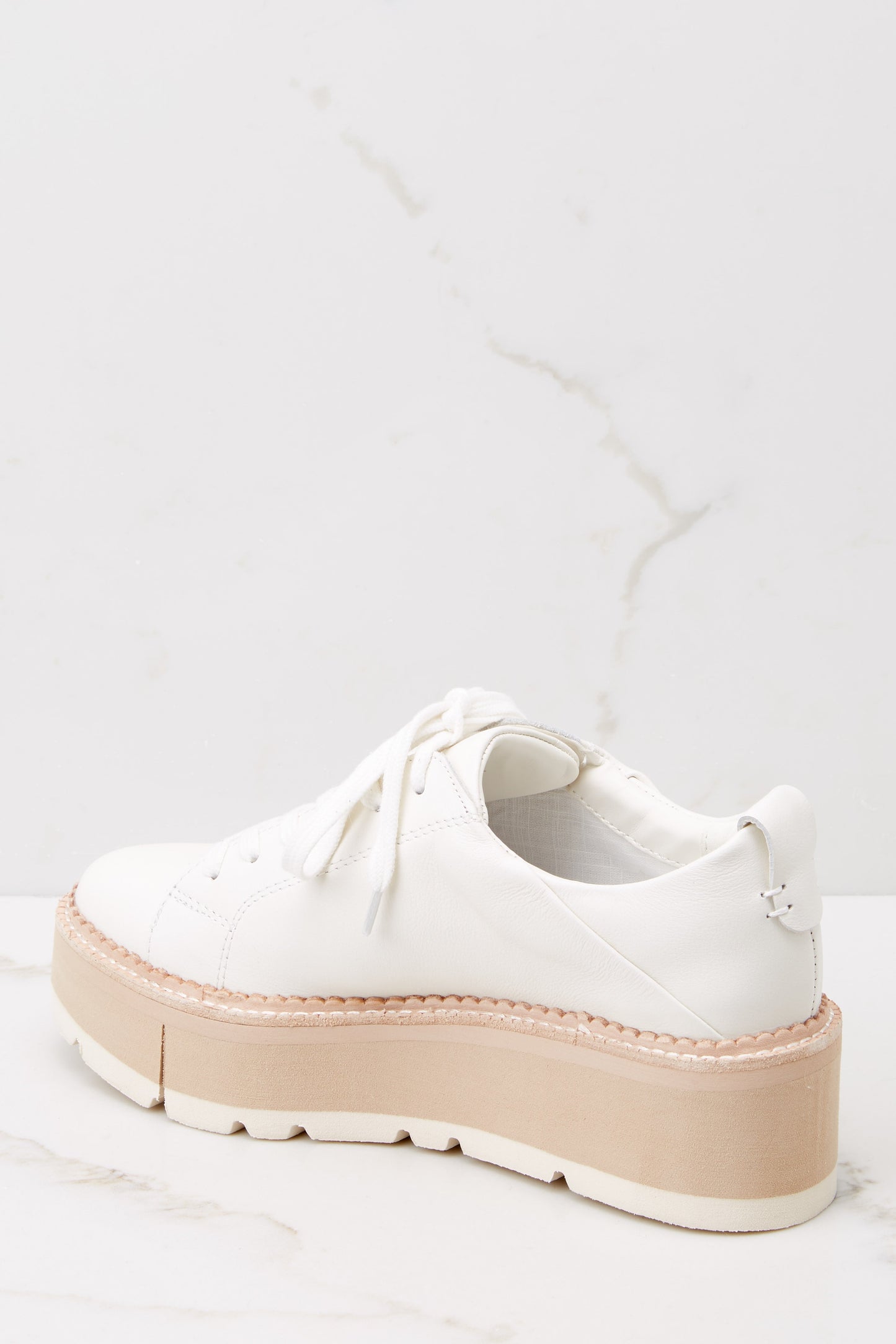 Toyah White Leather Sneakers
