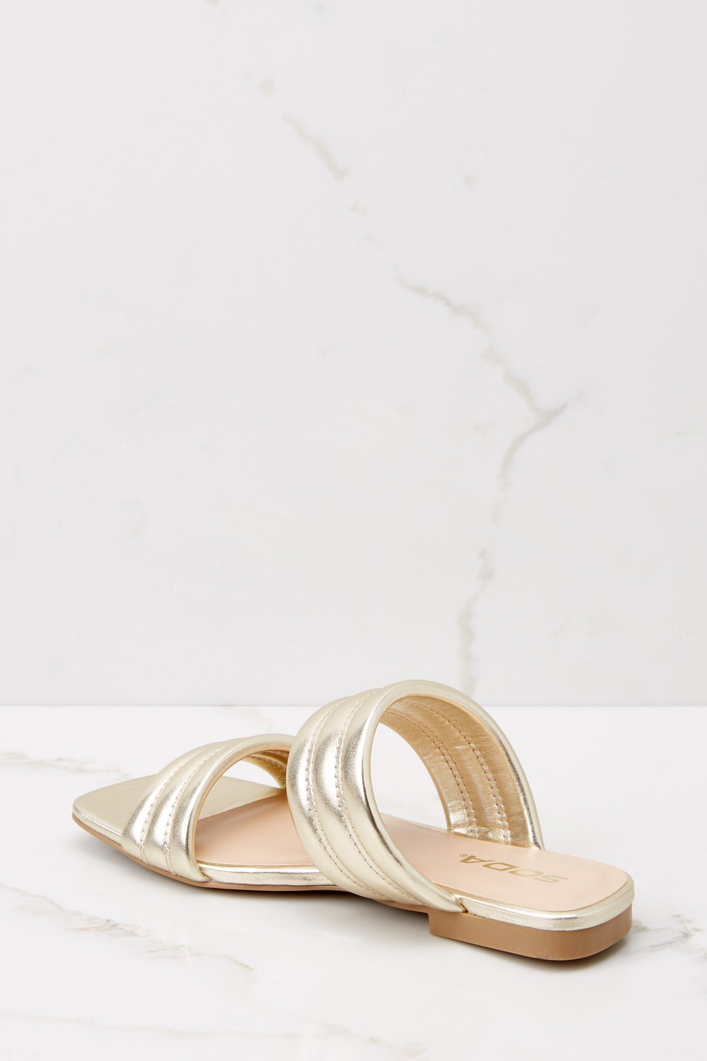 Strolling Along Gold Sandals