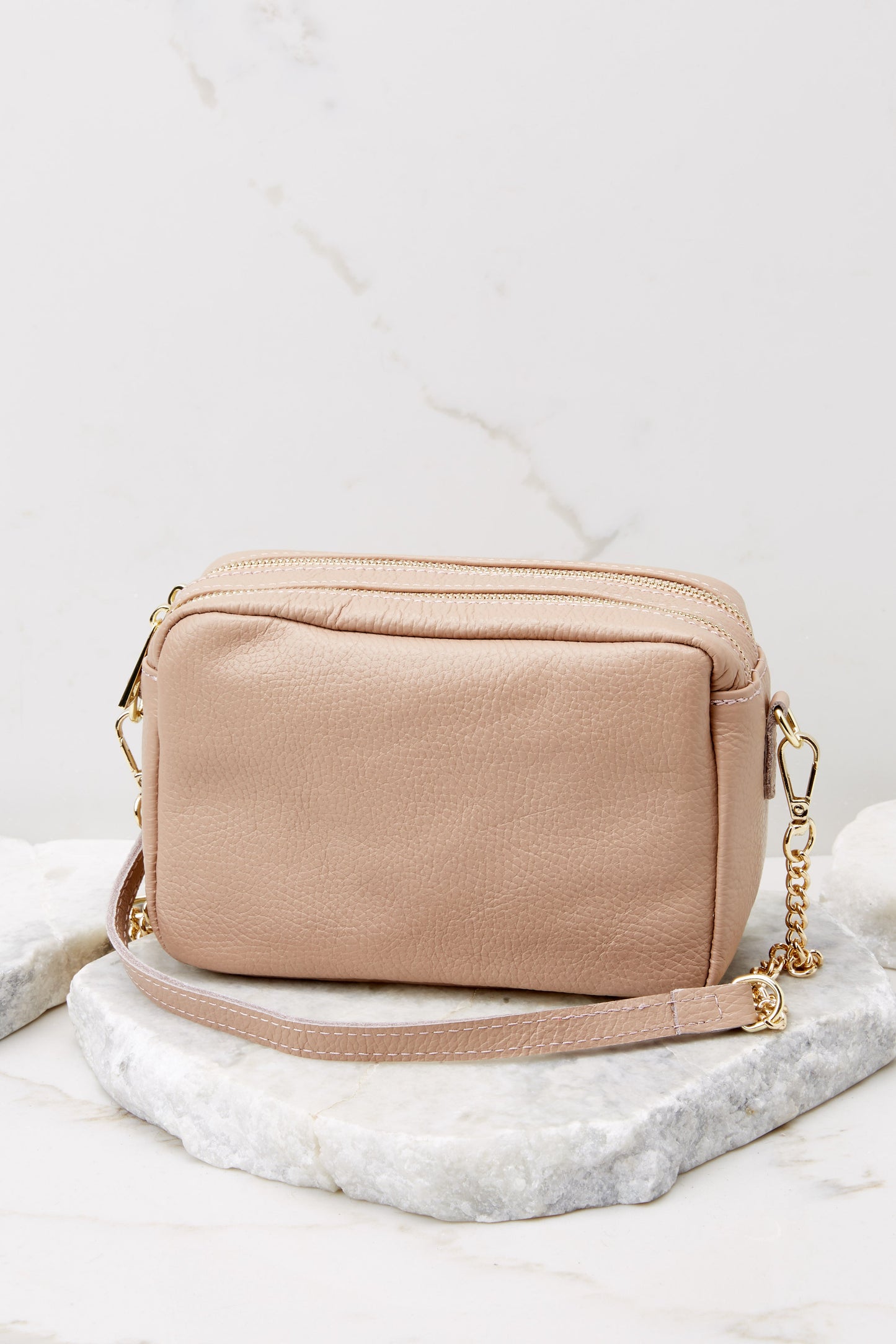 Too Chic Beige Leather Bag