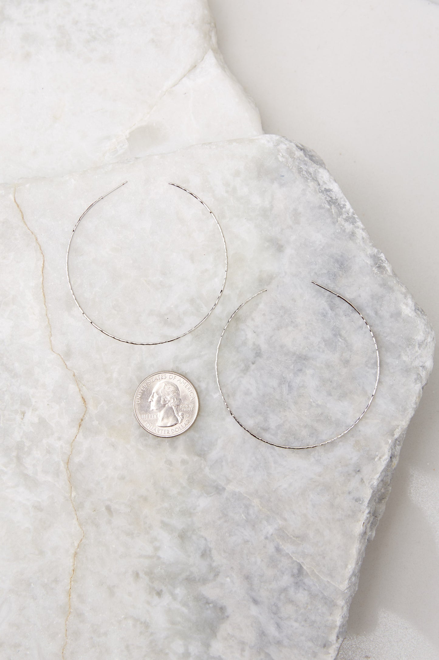 Charm Me Silver Hoop Earrings