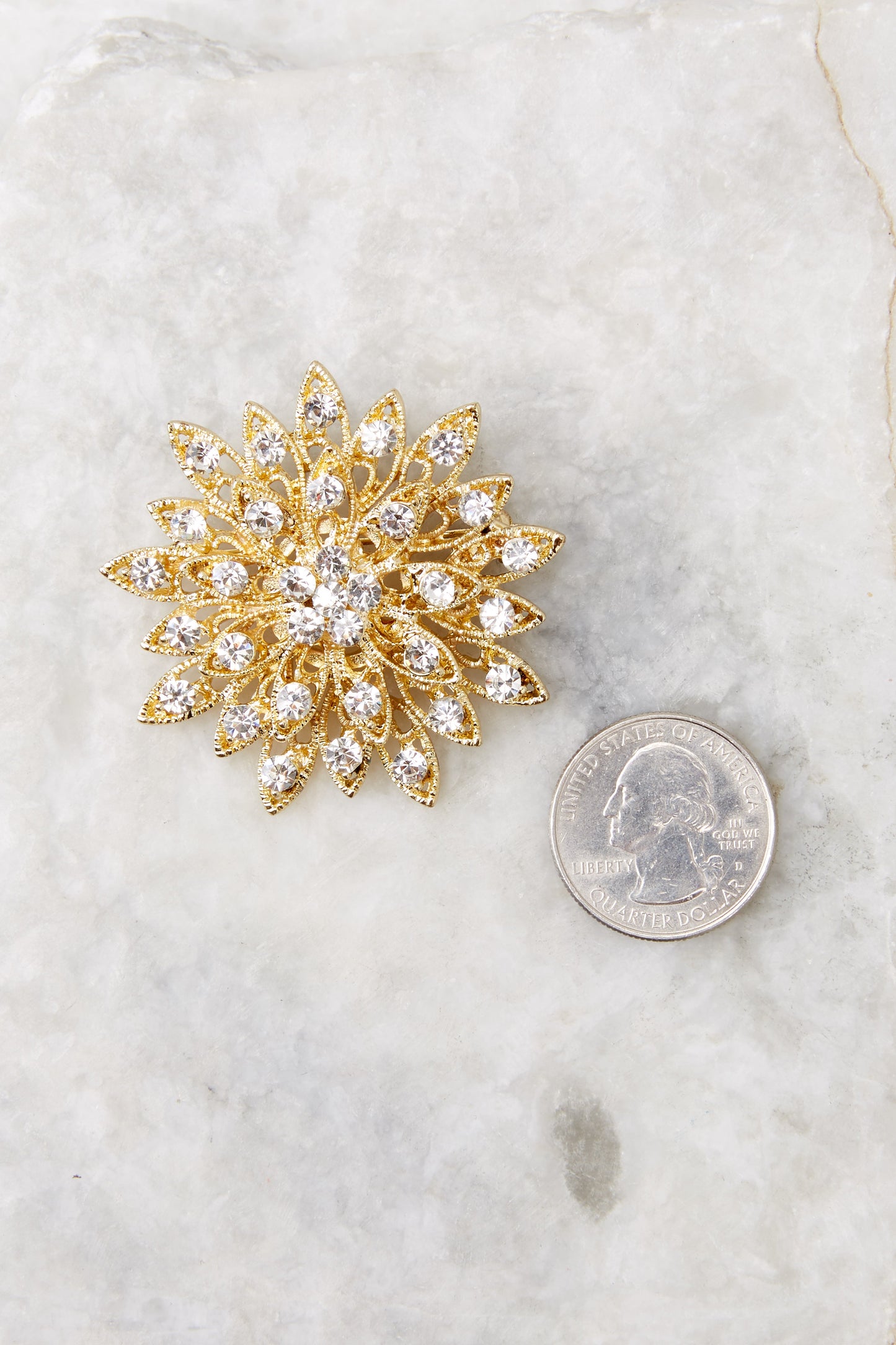 Perfect Pairing Gold Brooch