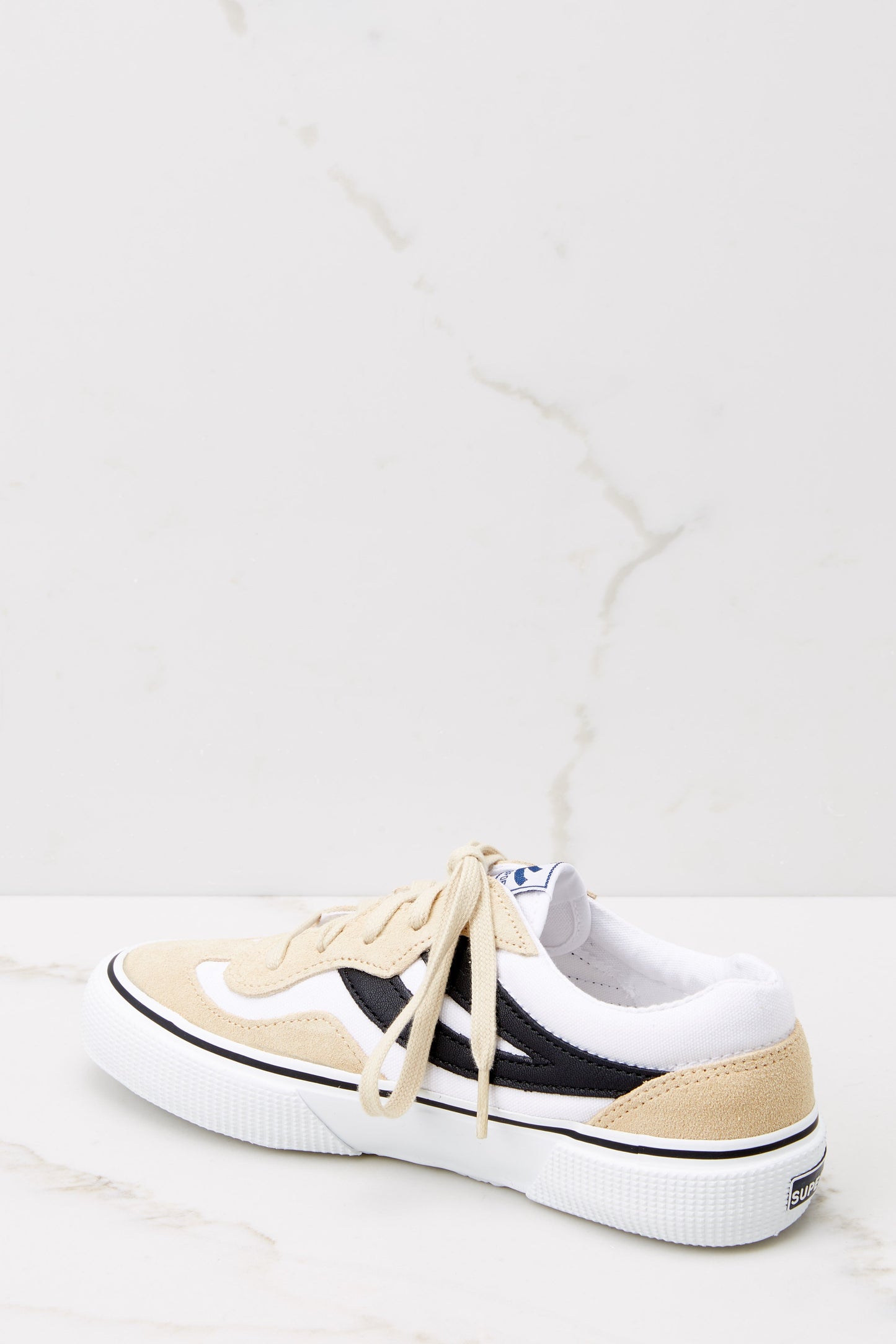2941 Revolley Beige Colorblock Leather Sneakers