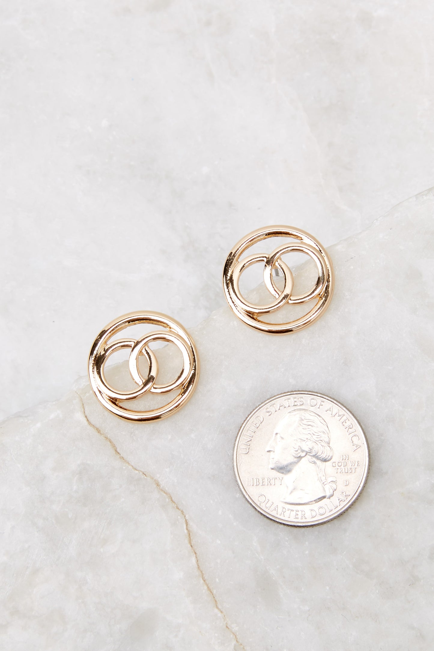 A Whole New World Gold Earrings