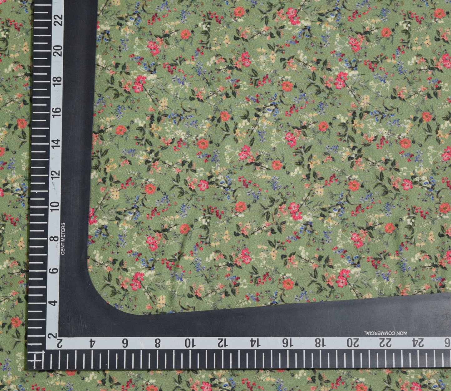 Small Floral Pattern Digital Printed Cotton Satin Fabric Available in Maroon, Orange ,Mustard and Green
