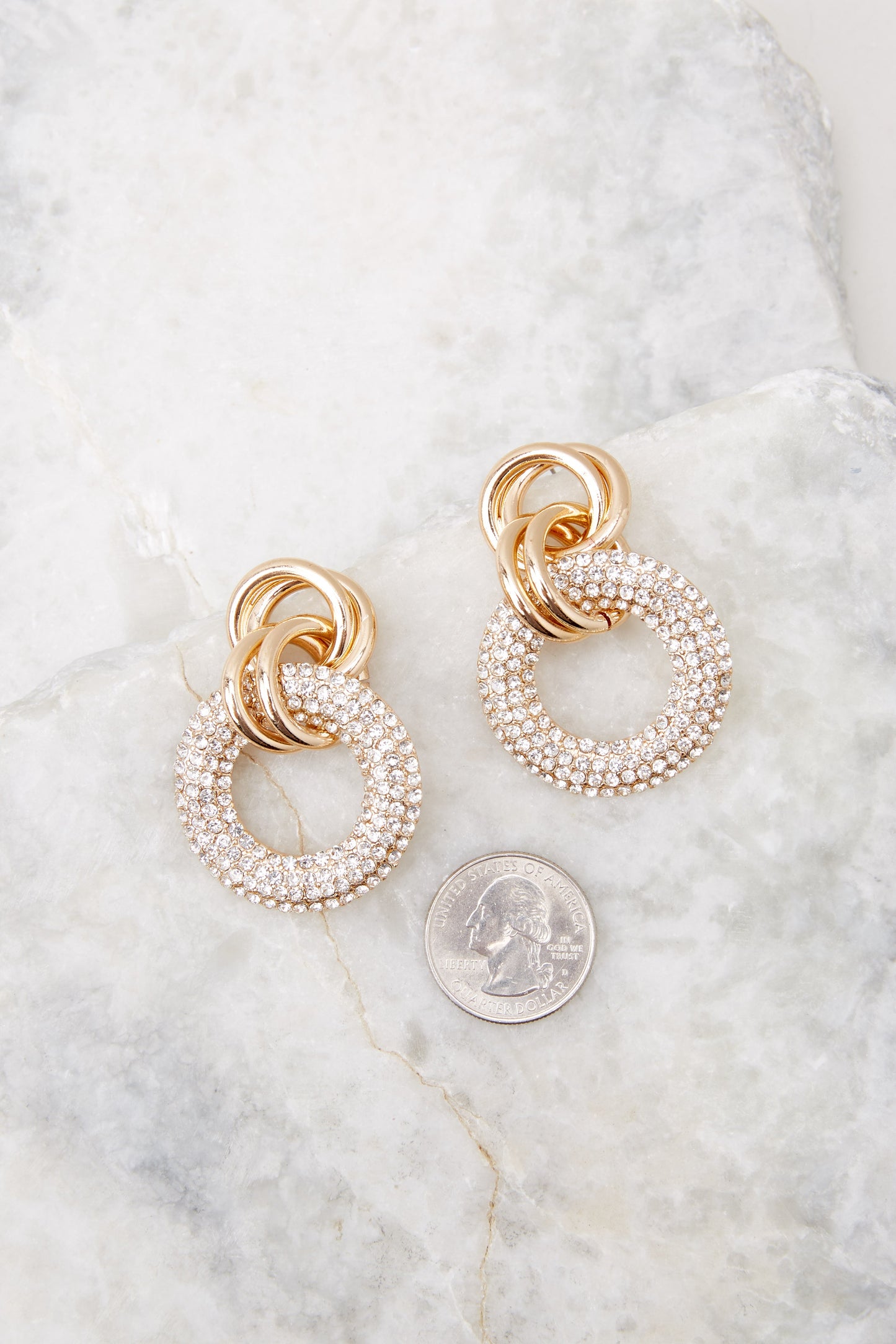 Spectacular Start Gold Earrings