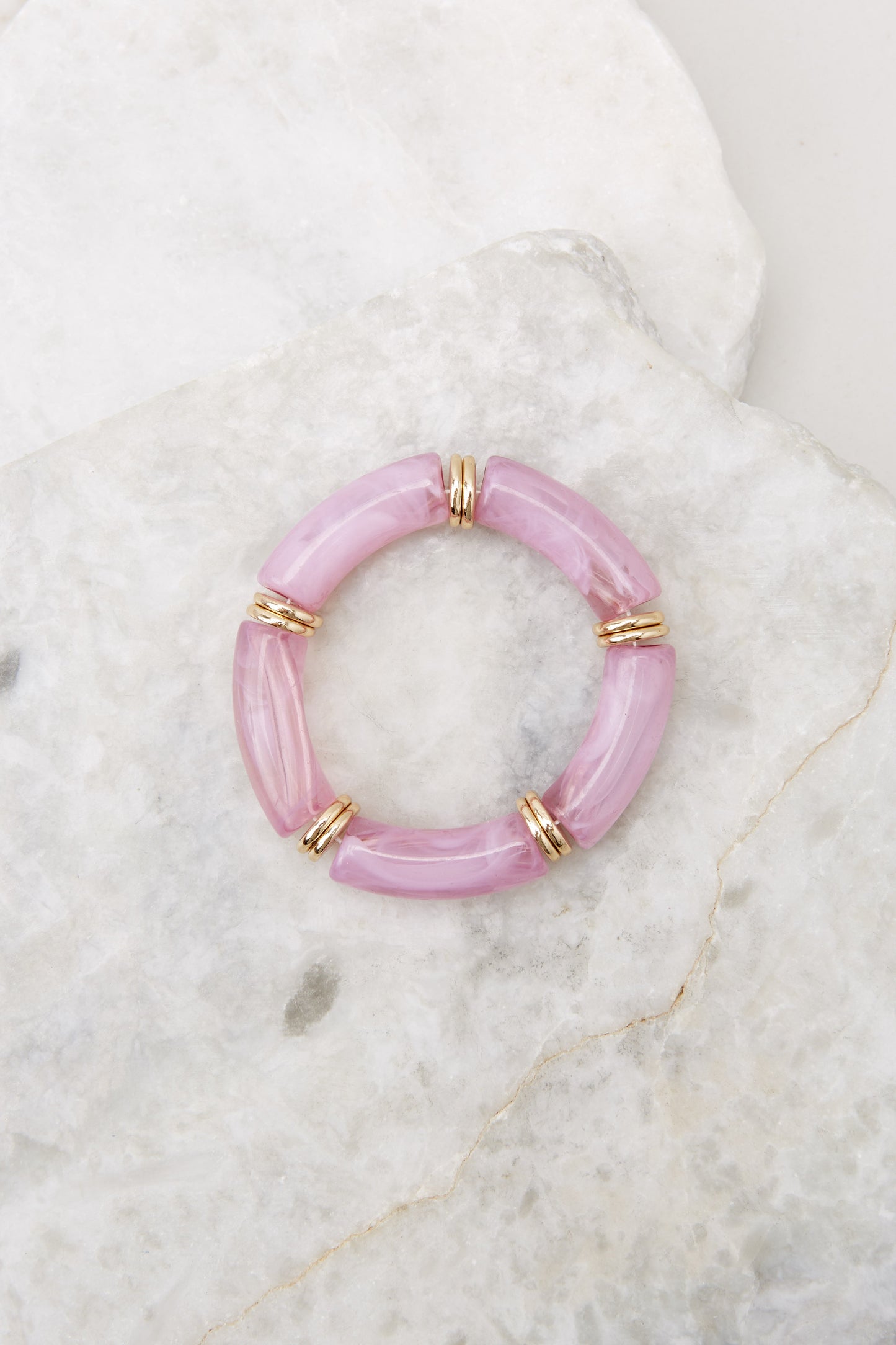 Sneaky Links Lavender Acrylic Bracelet