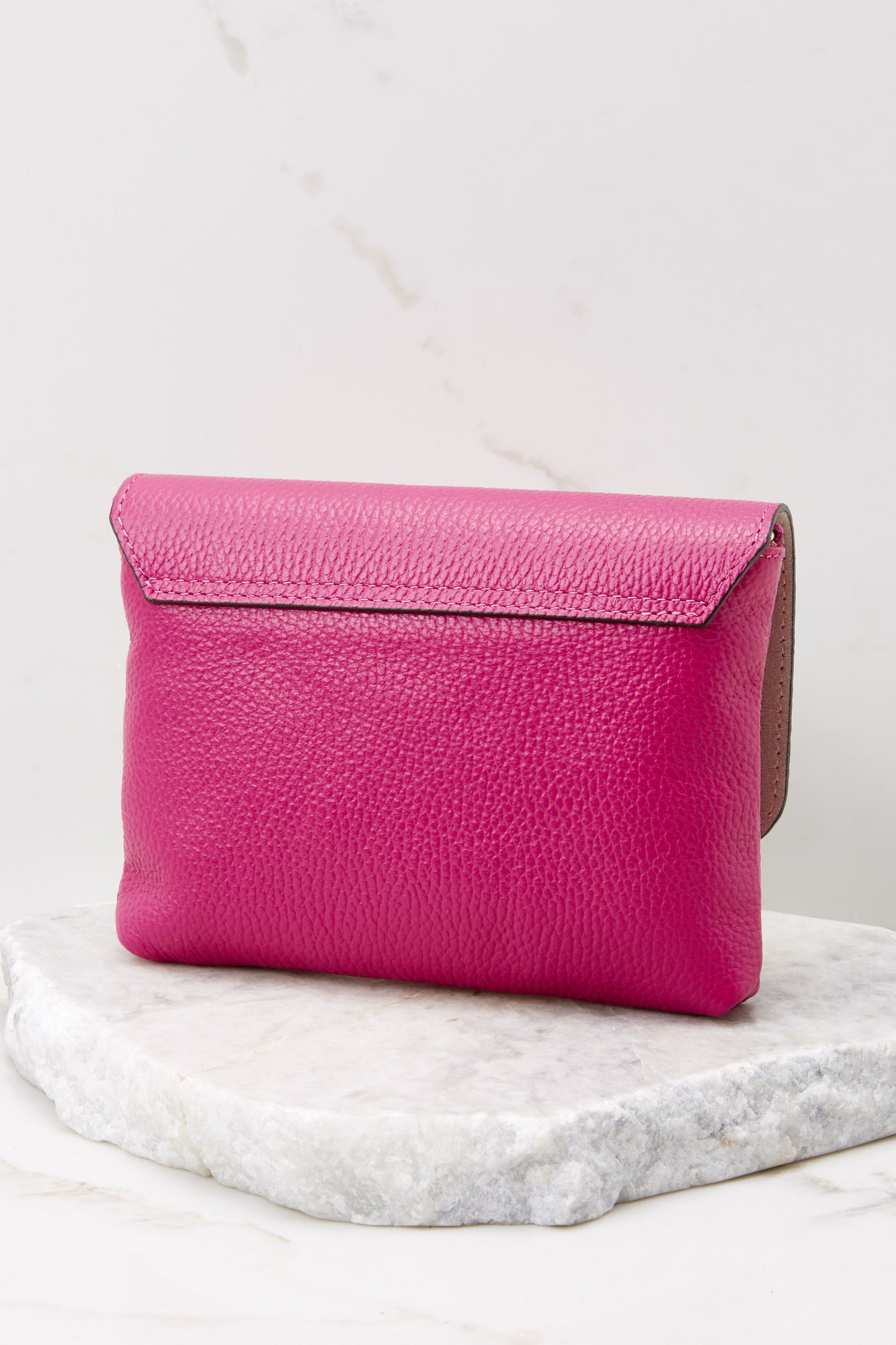 Work Smarter Hot Pink Leather Bag