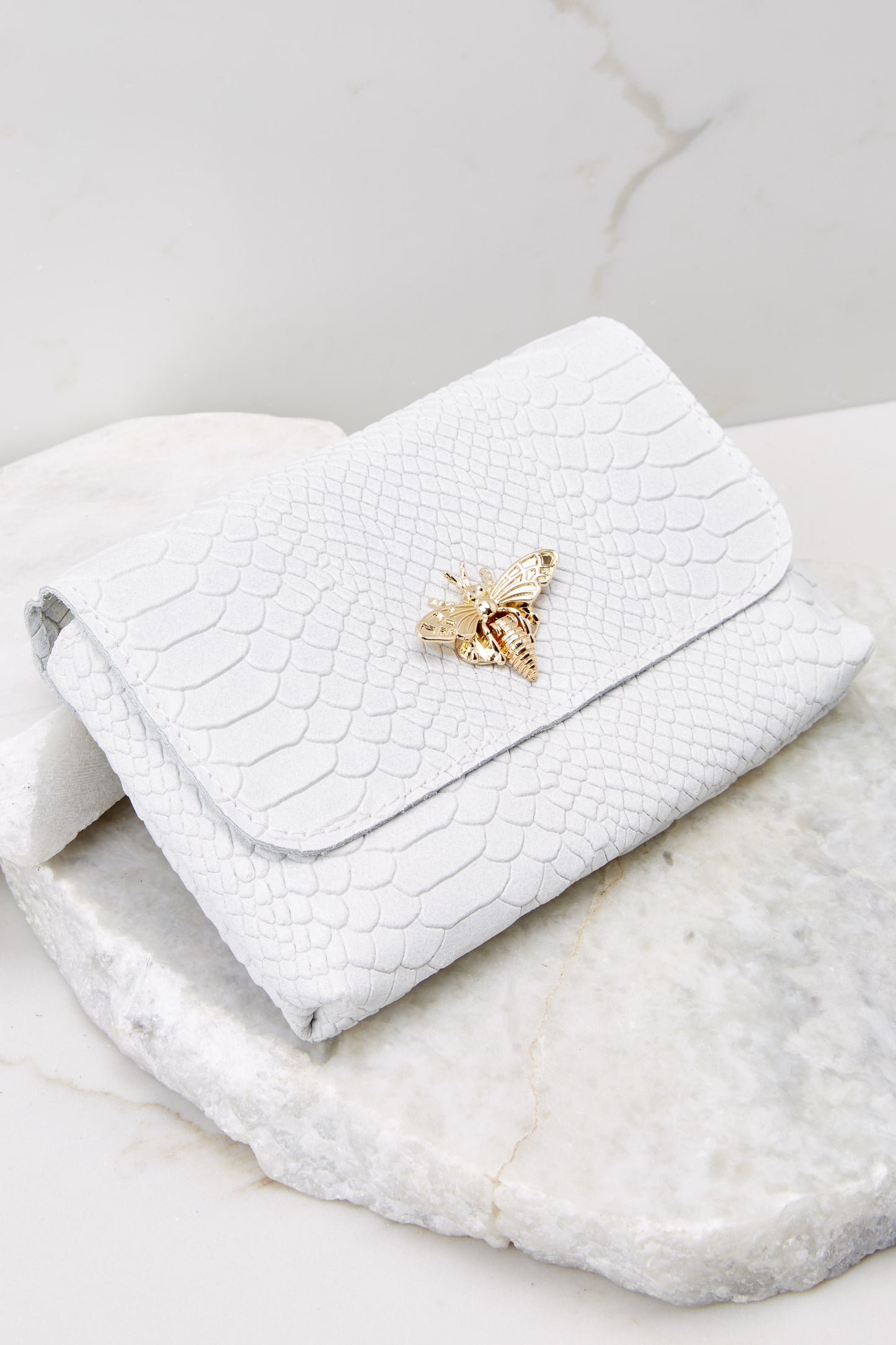 Hearts Aflutter White Bag