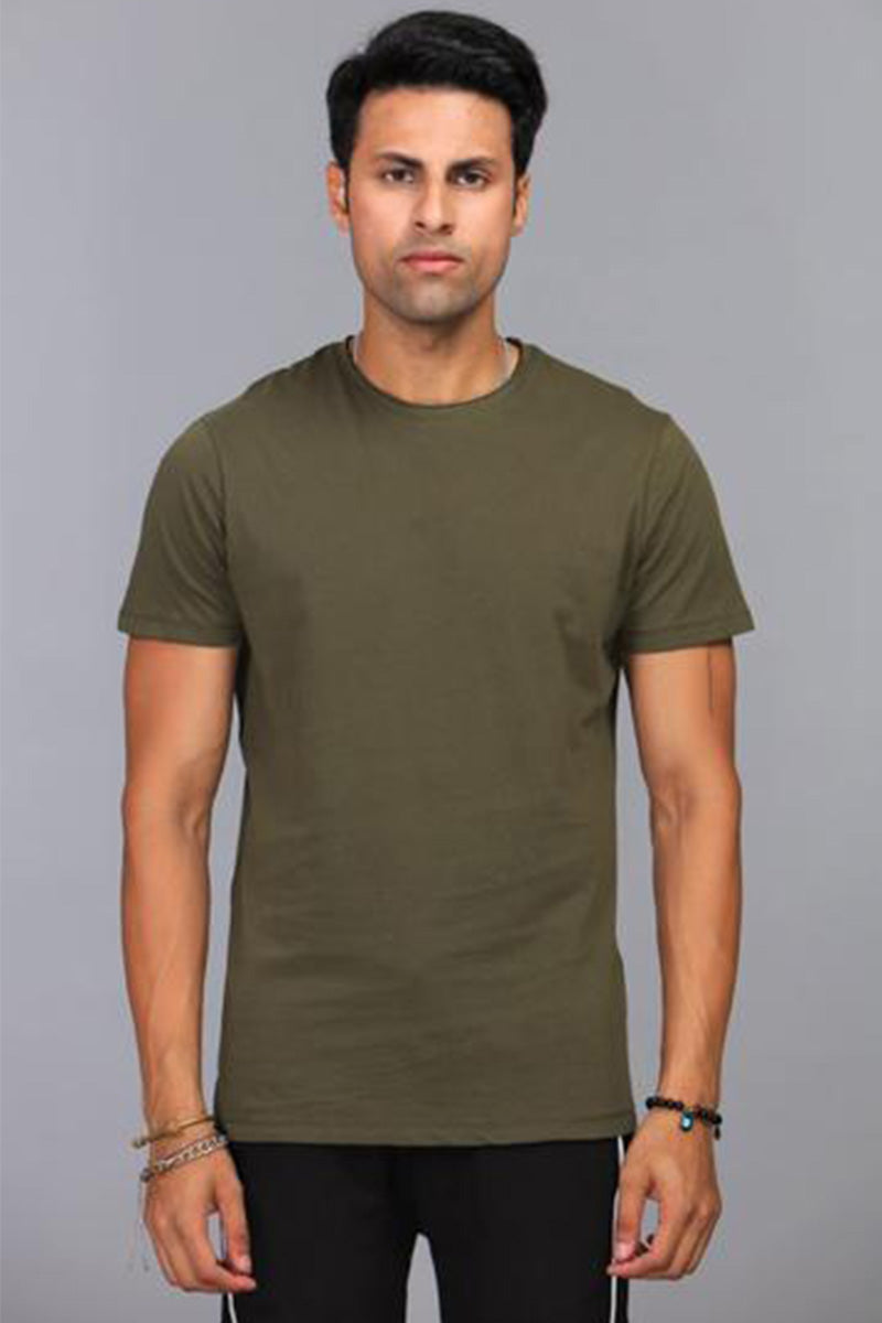 START - Military Green Essential Crew Neck