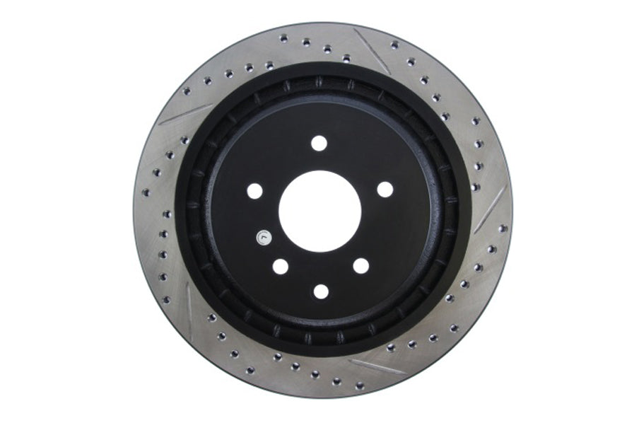 Stoptech 2009-2019 Nissan 370Z SportStop Slotted & Drilled Rear Left Rotor (st127.42101L)