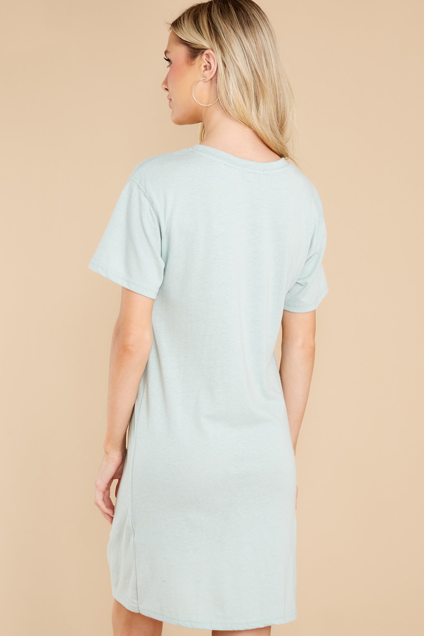 Denny Seaglass Twist T-Shirt Dress