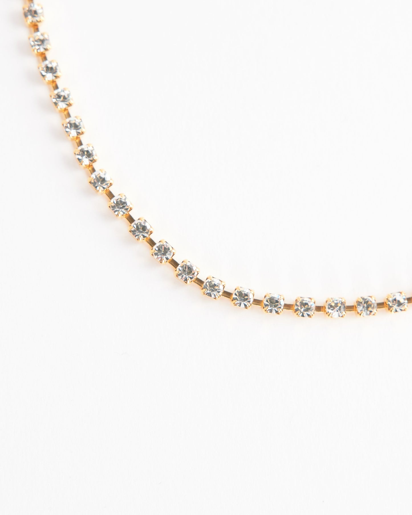 Crystal Choker Necklace in 18k Gold Vermeil