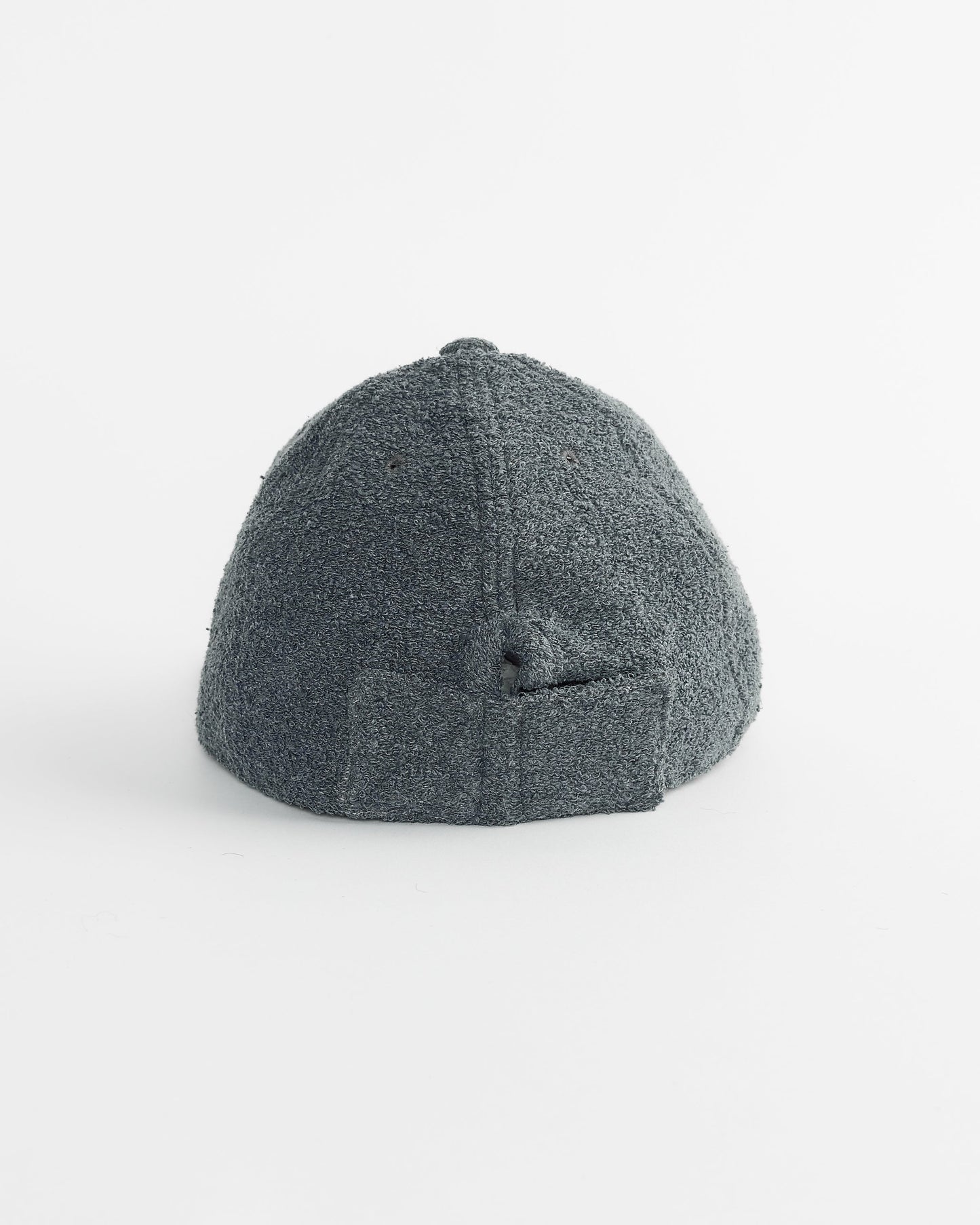 Velcro Back Terry Cap in Charcoal
