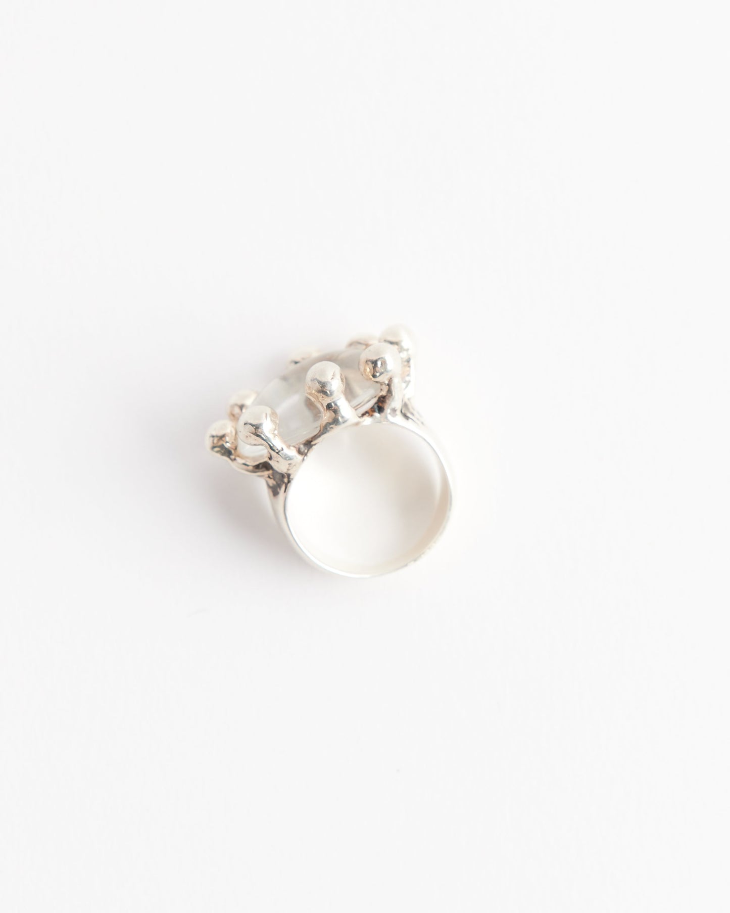 Sterling Silver Diva Ring in Crystal
