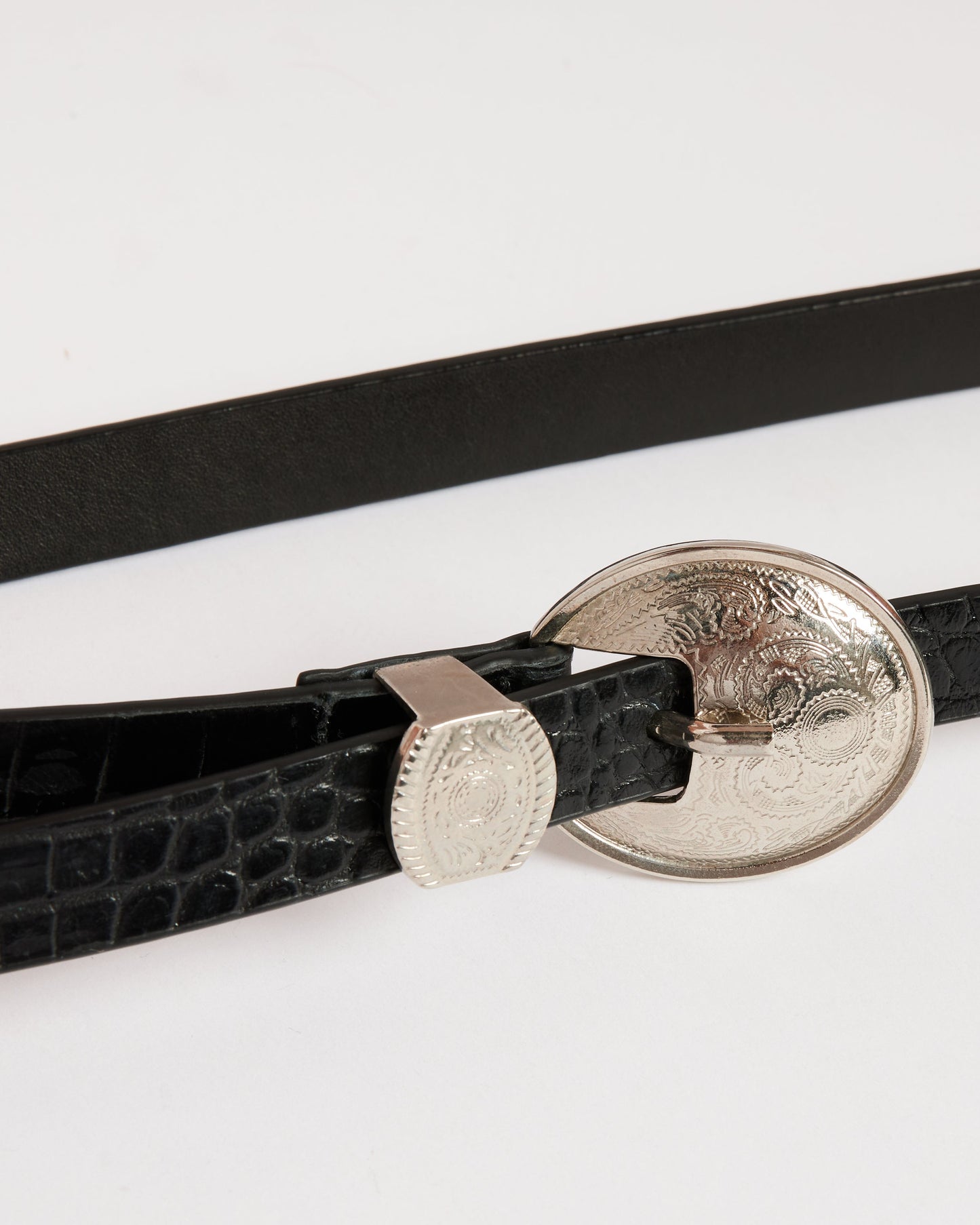 Western Belt in Black